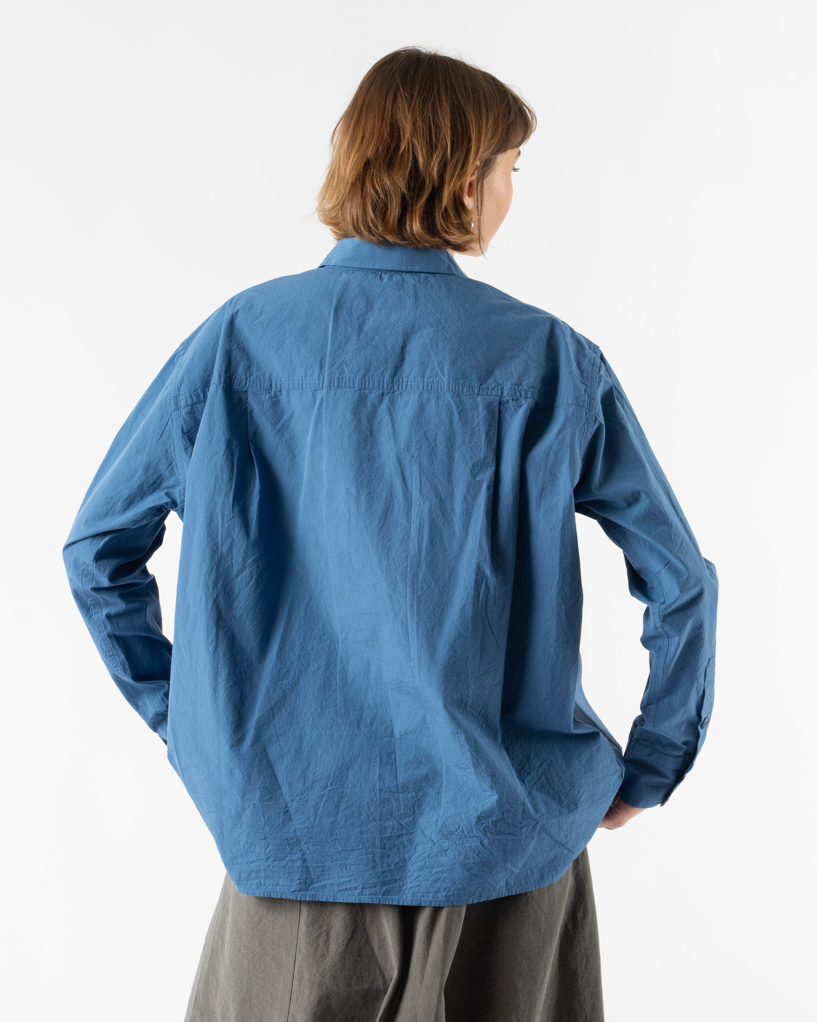 CASEY CASEY Drays Travail Shirt in Blue