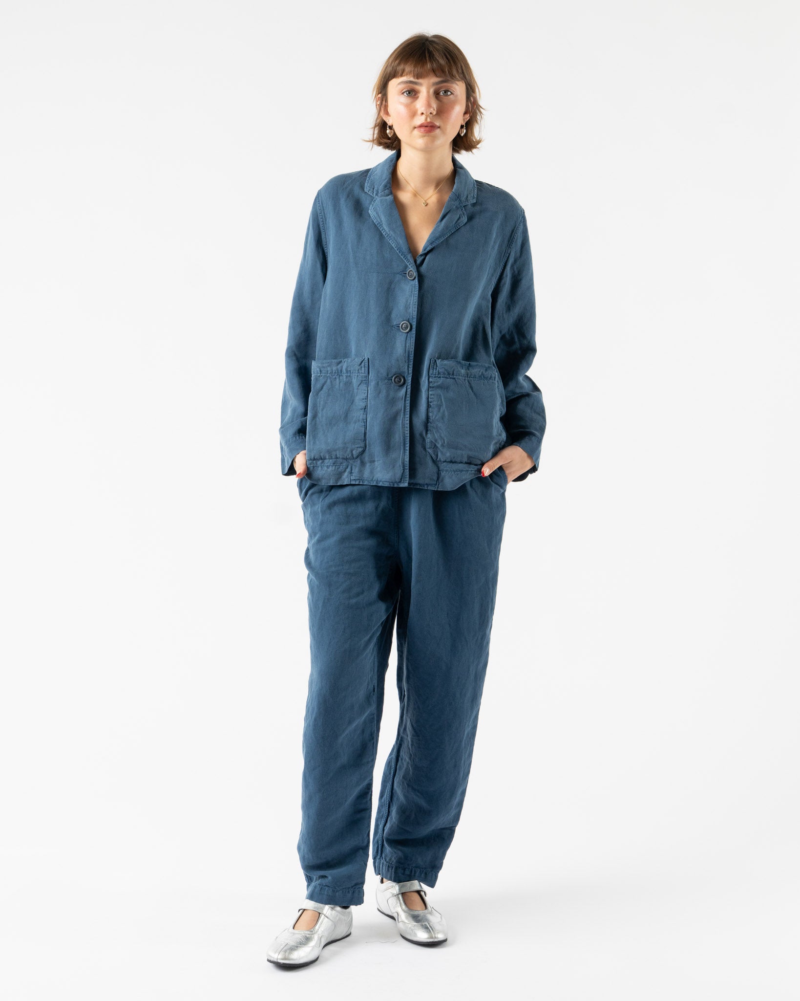 CASEY CASEY Workwear Puddy Jacket in Tuareg Blue