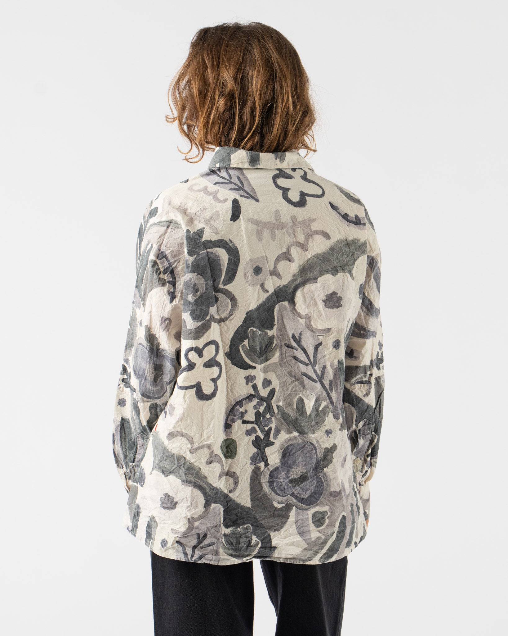 Pre-Owned: CASEY CASEY Waga Soleil Shirt in Print Blotch Grey