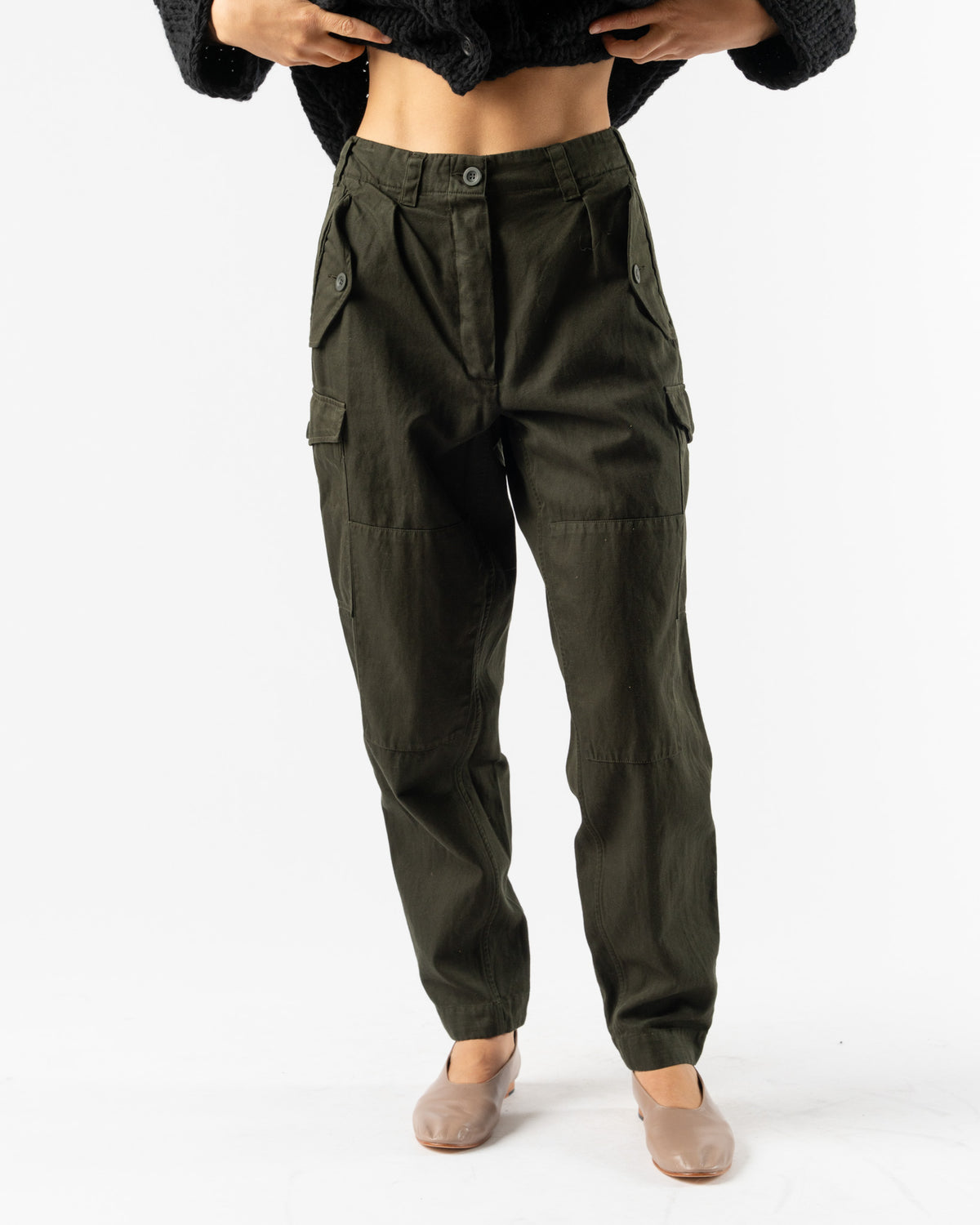 CASEY CASEY Mupo Pant in Dark Khaki Curated at Jake and Jones