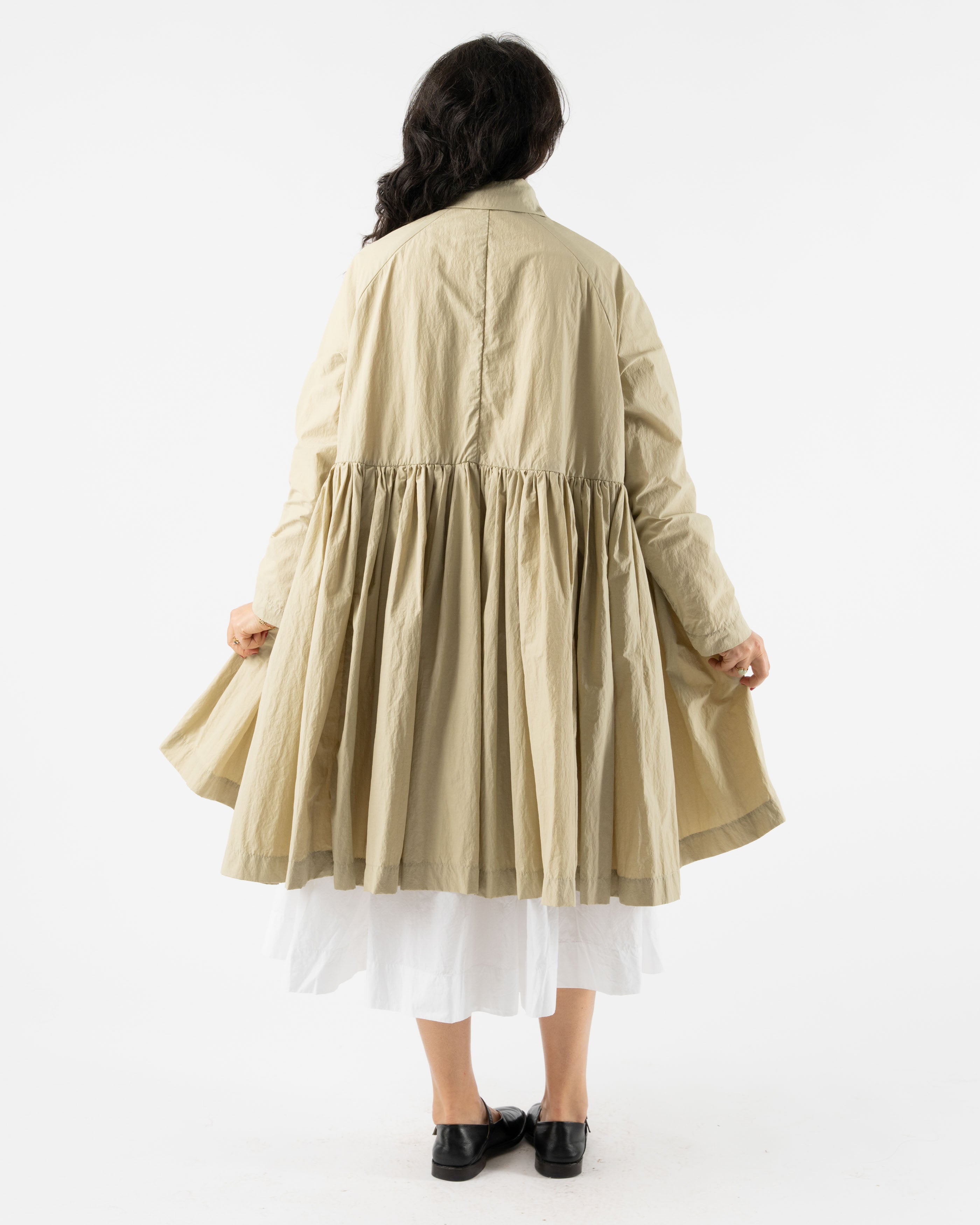 CASEY CASEY Olivia Ruche Coat in Clay