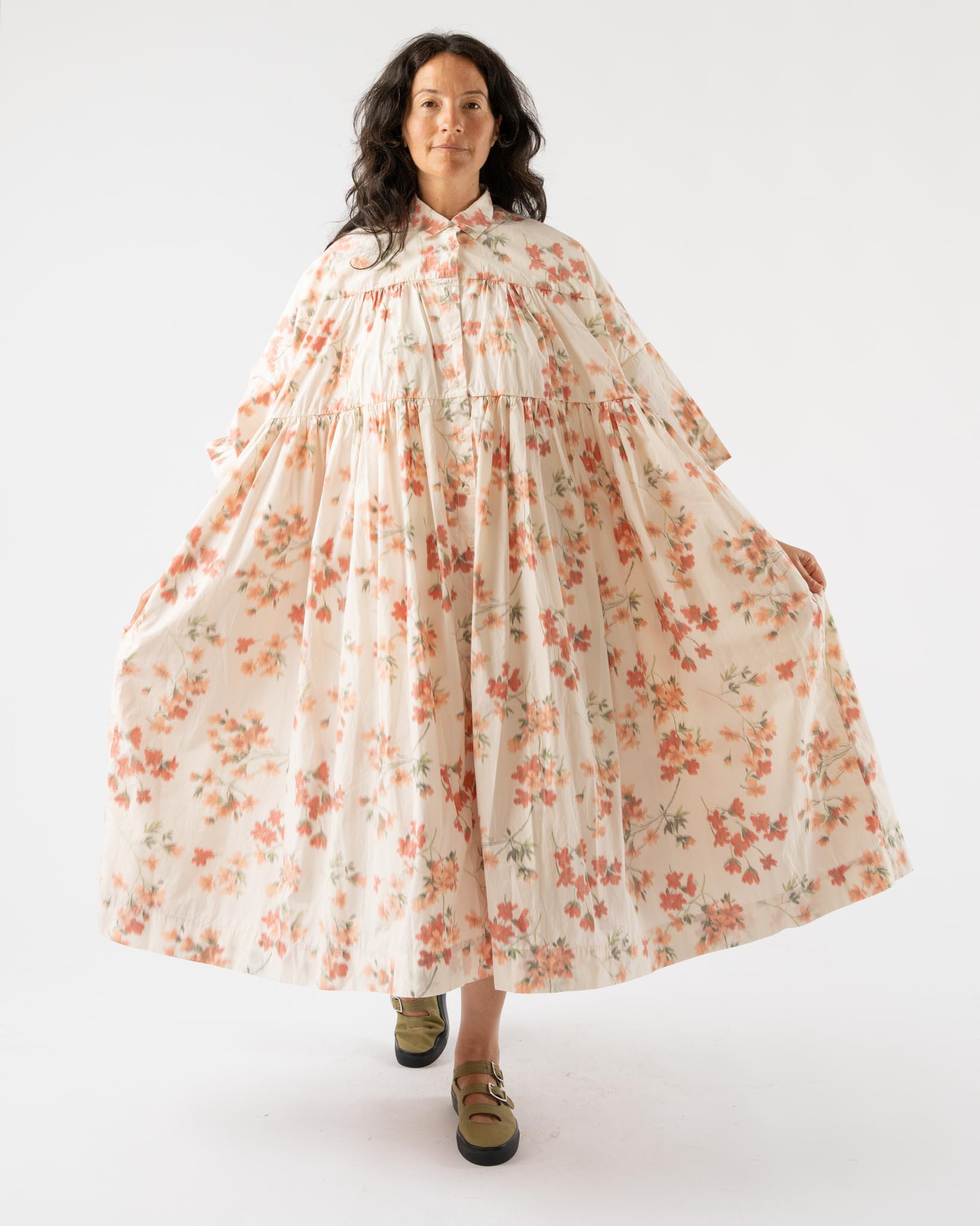 CASEY CASEY Square Dress in Ikat Pretty