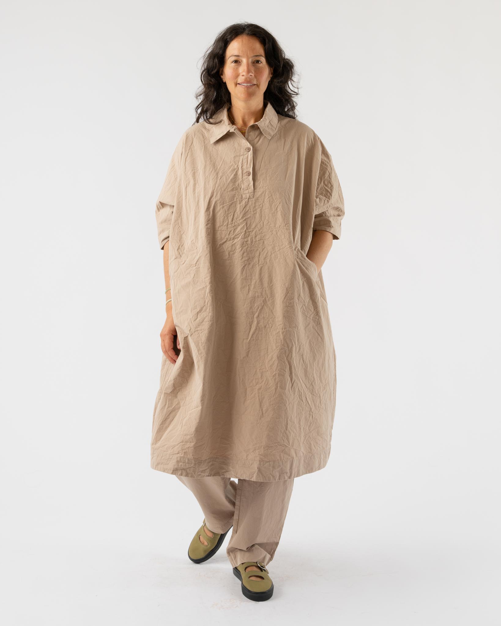 CASEY CASEY Tatiana Dress in Light Beige