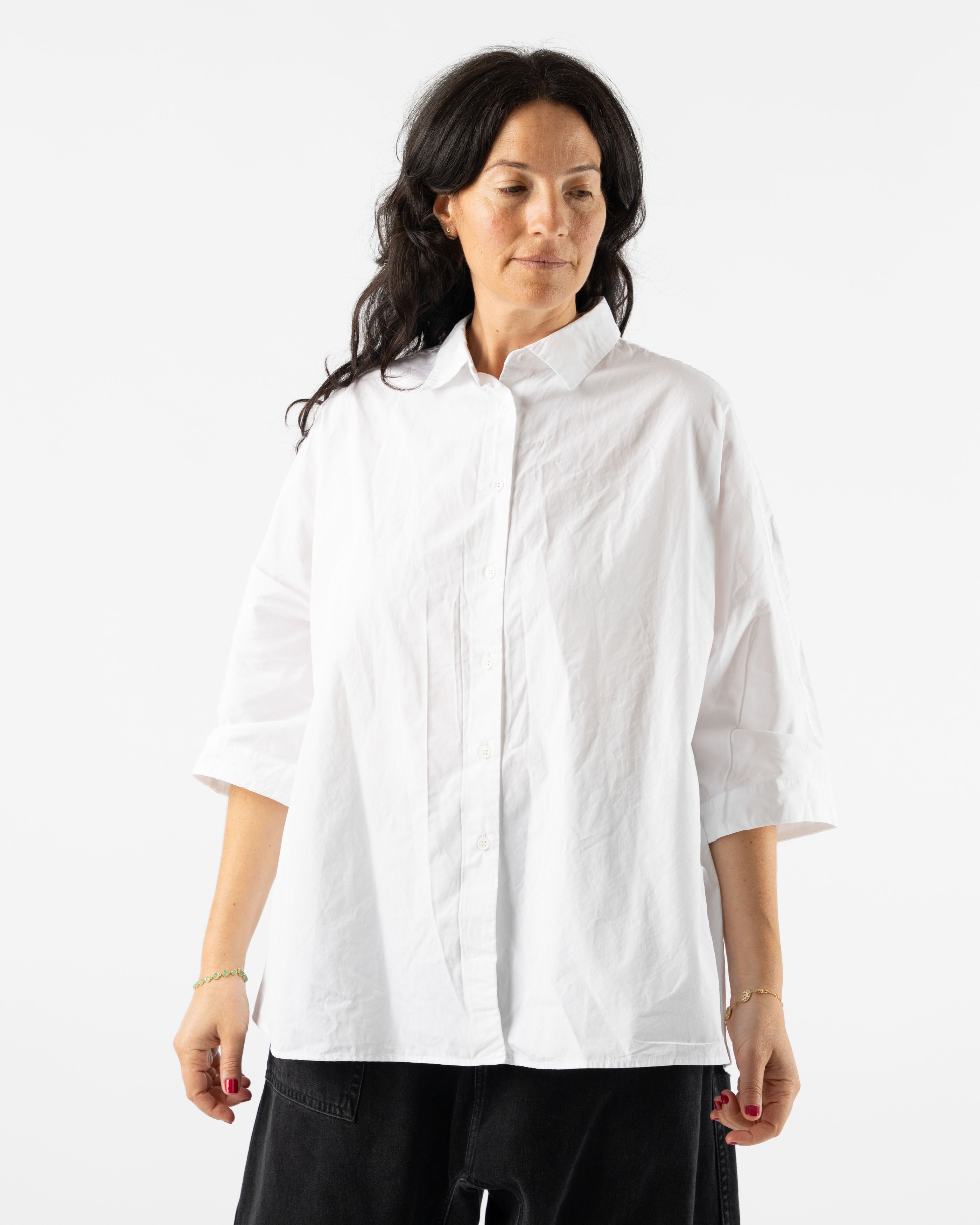 CASEY CASEY Waga Shirt in Off White