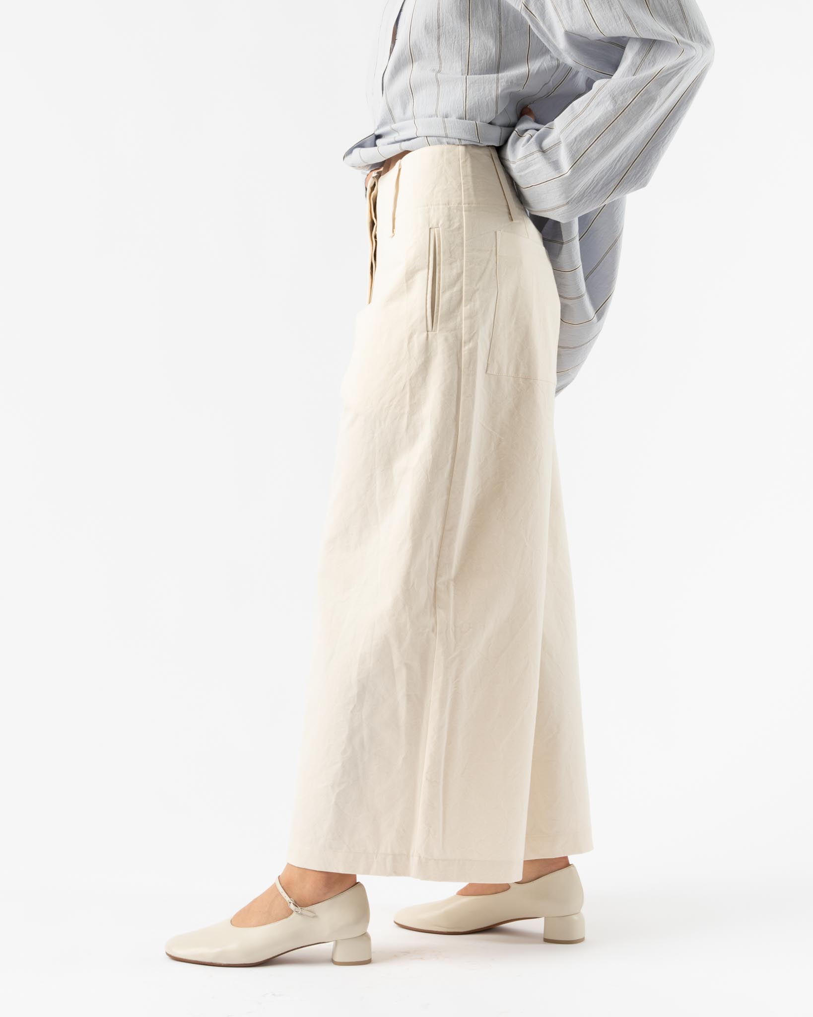 Cawley Grace Trouser in Ecru