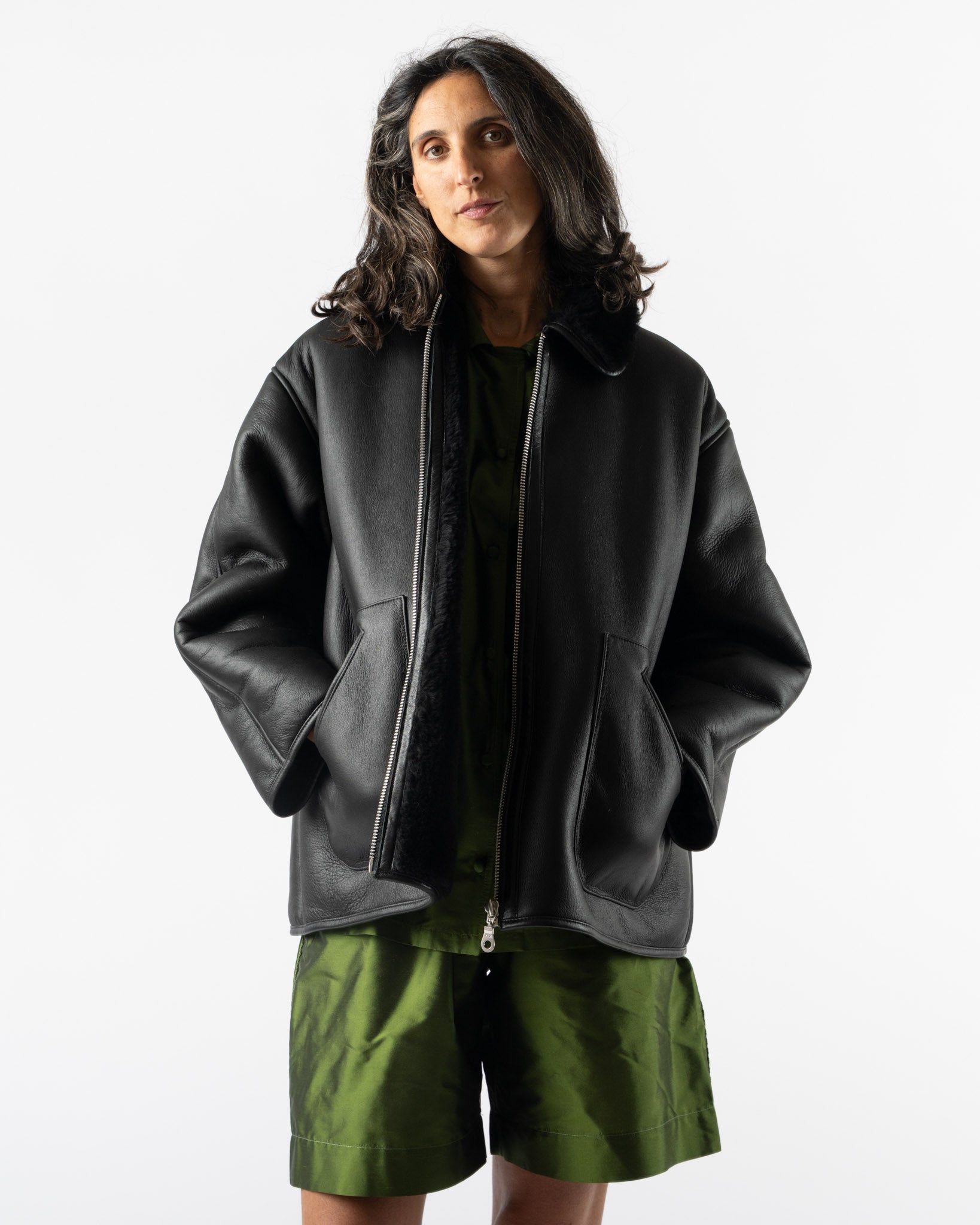 Cawley Leather Ronny Jacket in Black