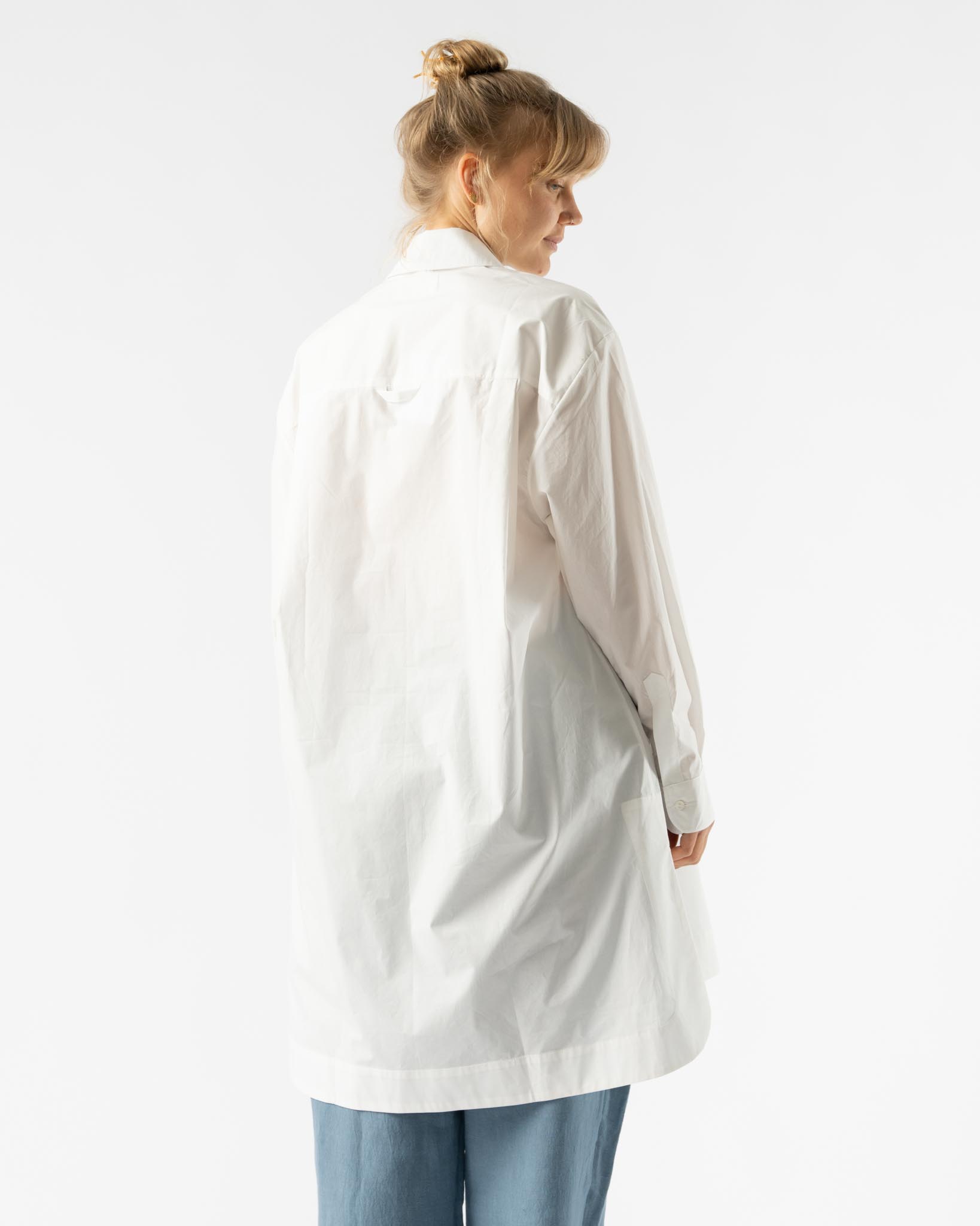 Cawley Shirt Dress in White