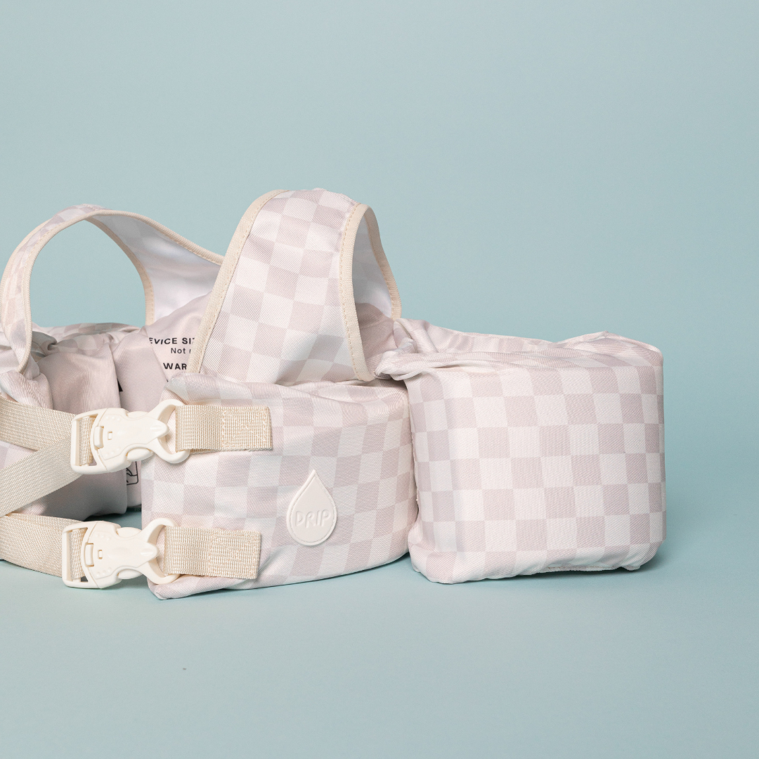 Drip Floats Neutral Checkered Kids Float