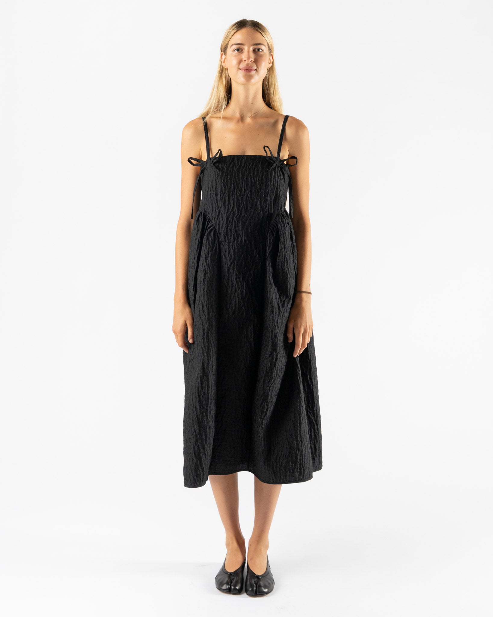 Cecilie Bahnsen Ambra Dress in Black Curated at Jake and Jones UK 10