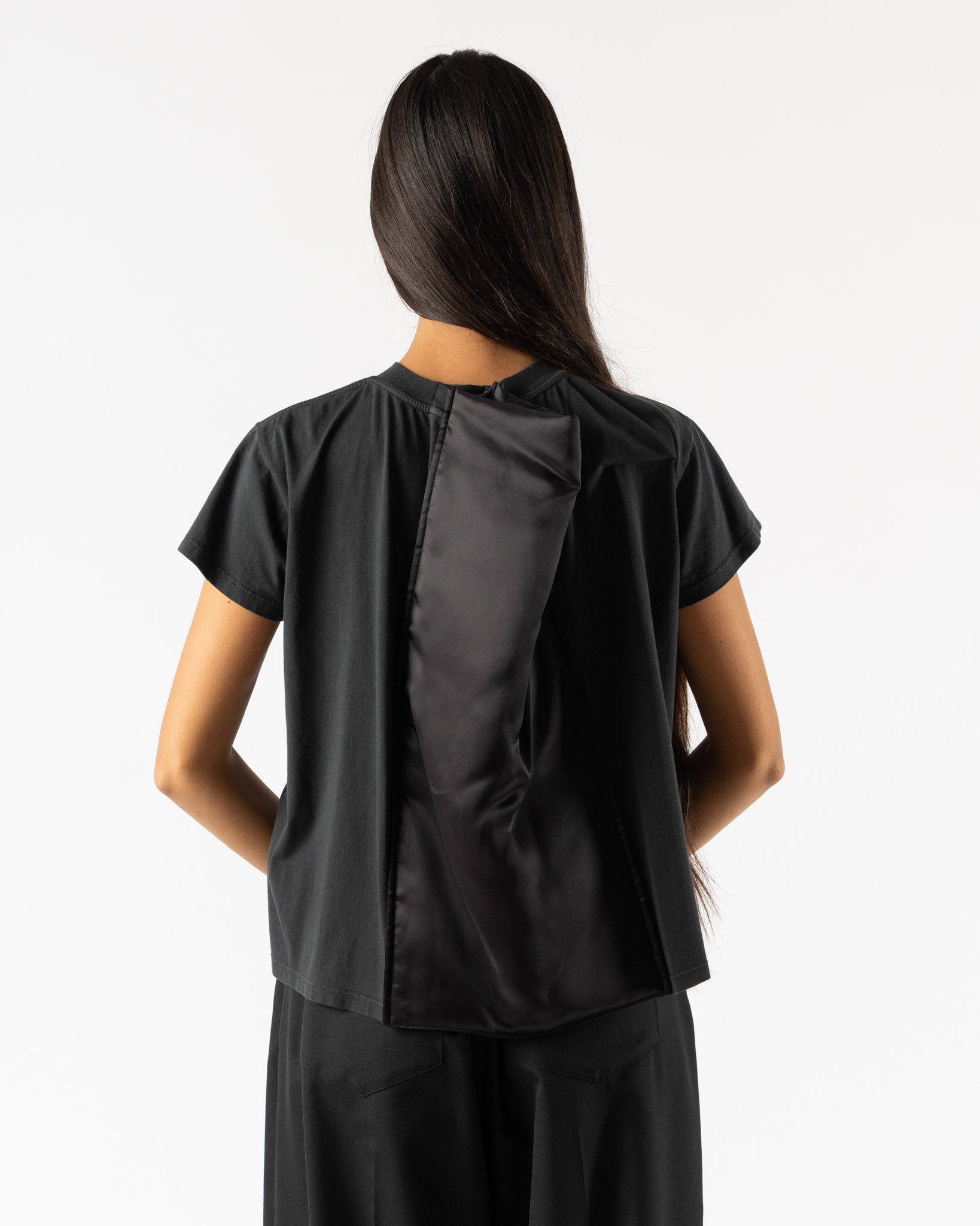 MM6 Maison Margiela Basic Jersey Tee in Black