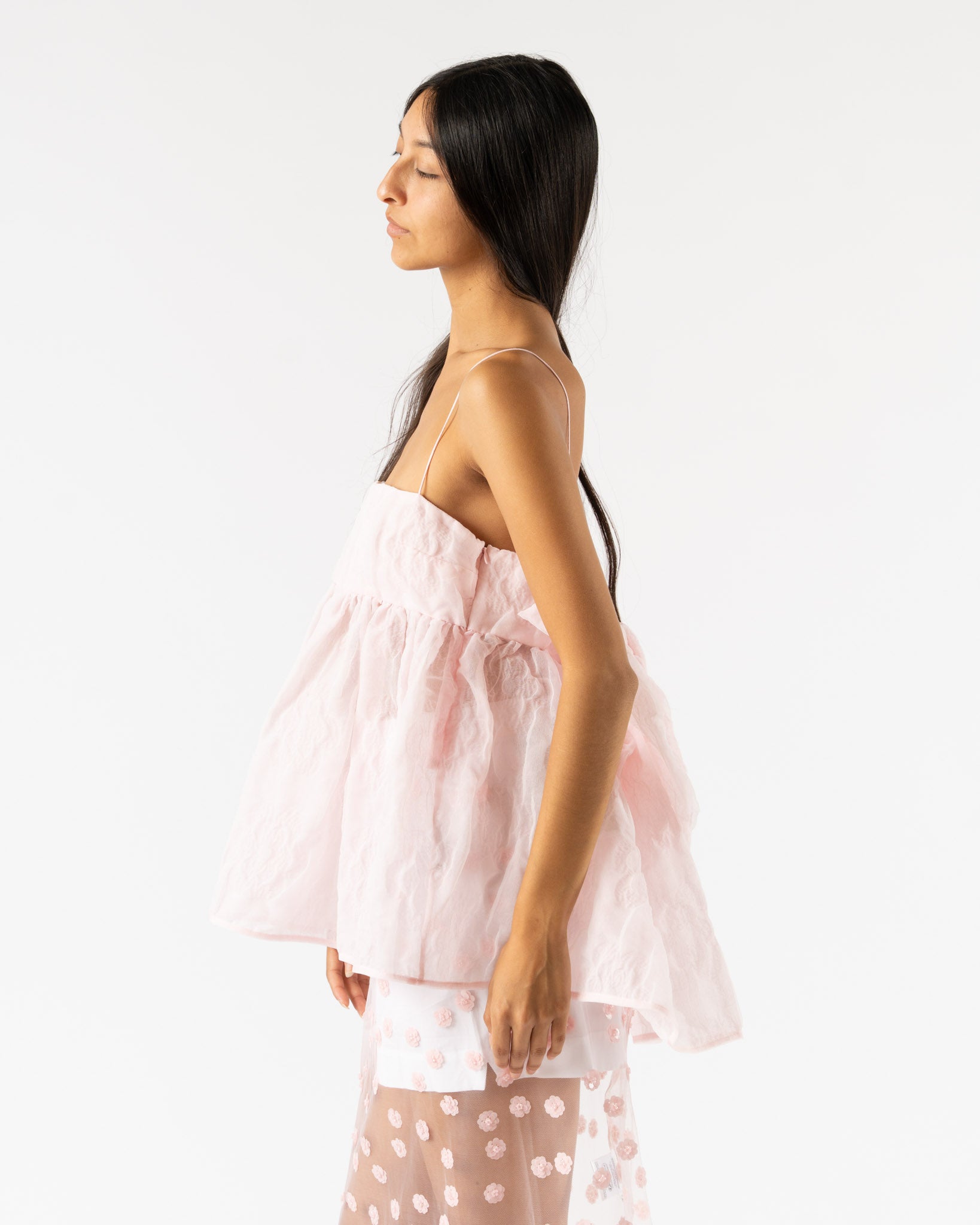 Cecilie Bahnsen Veronica Top in Pink