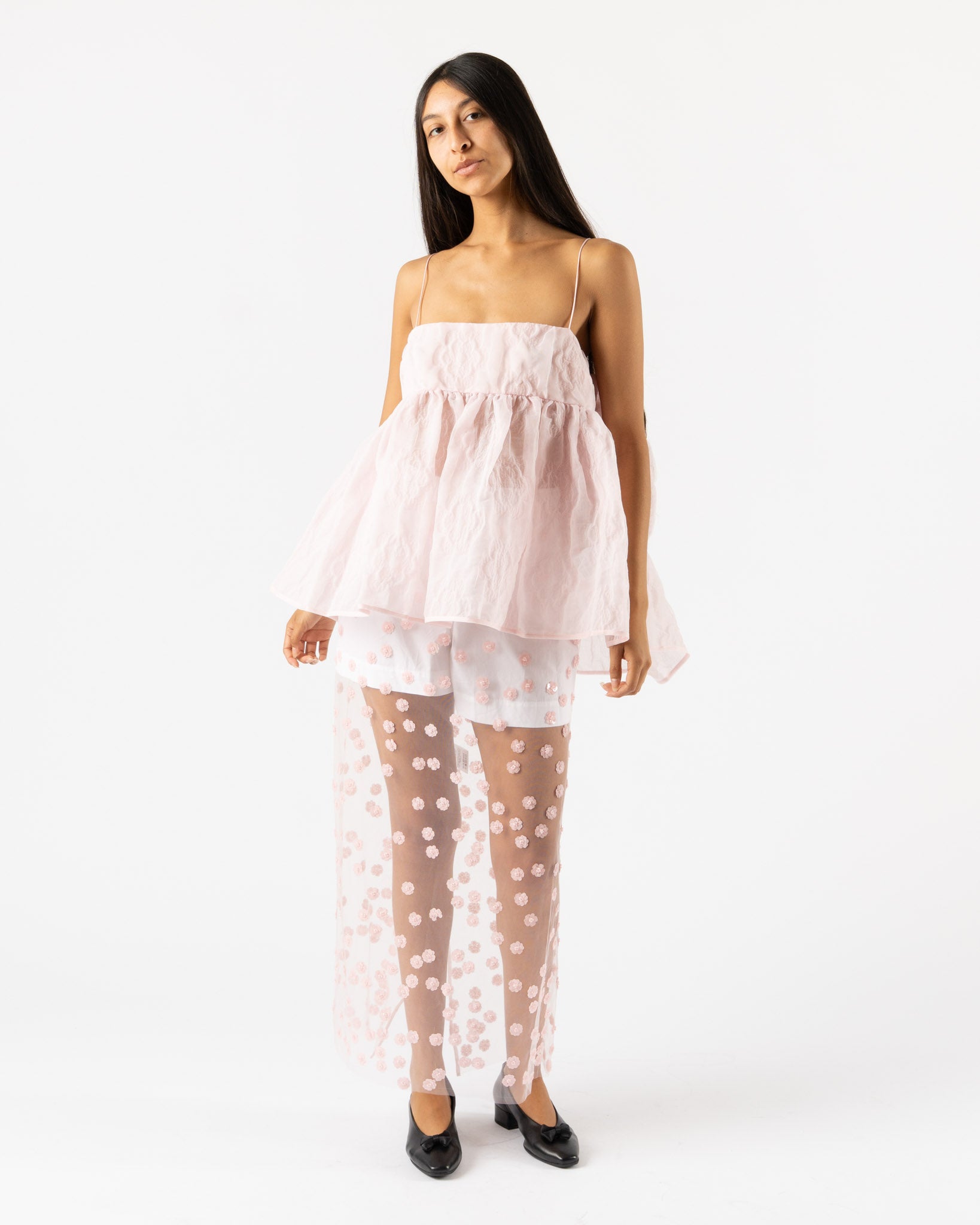 Cecilie Bahnsen Veronica Top in Pink
