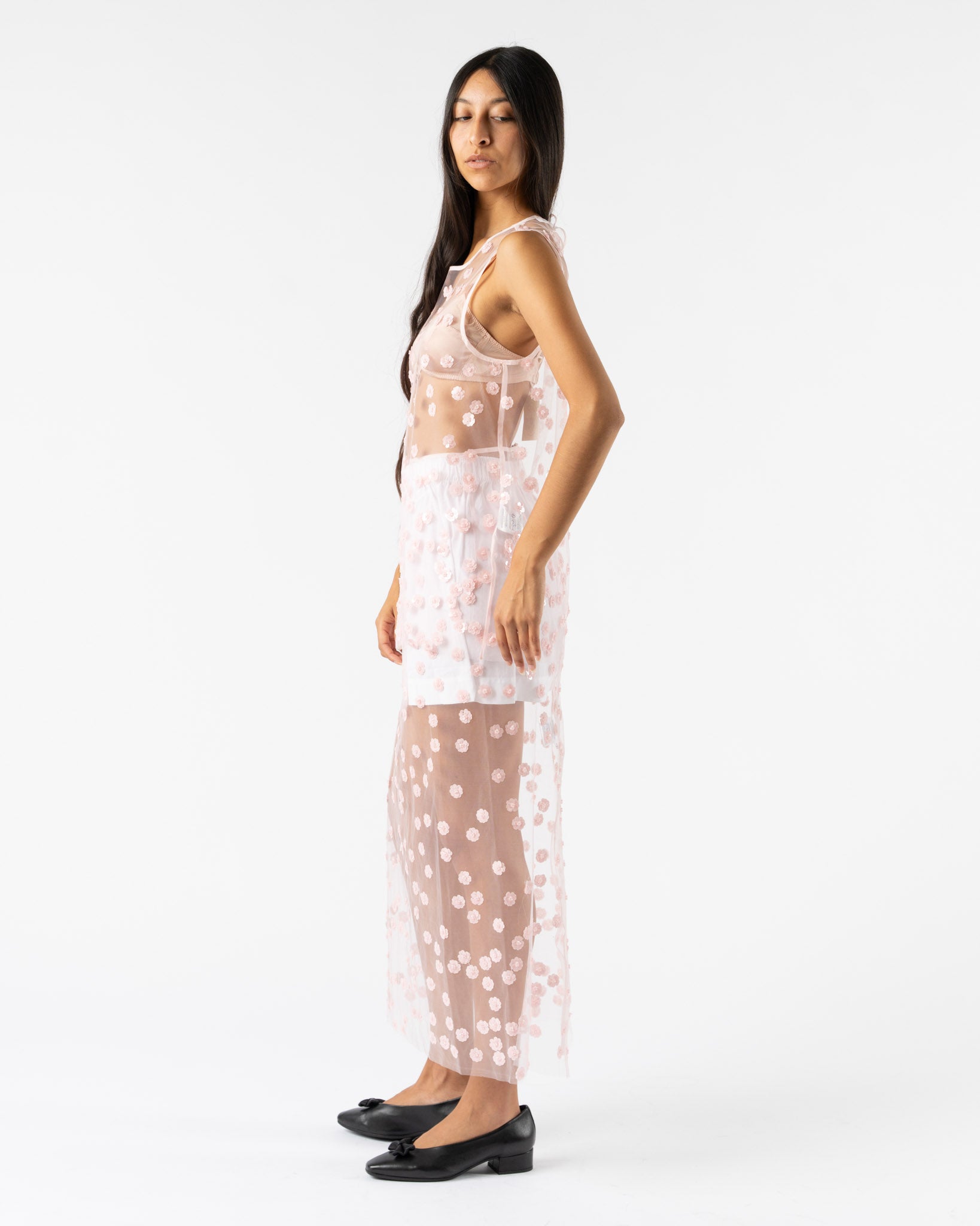 Cecilie Bahnsen Utania Top in Blush Pink