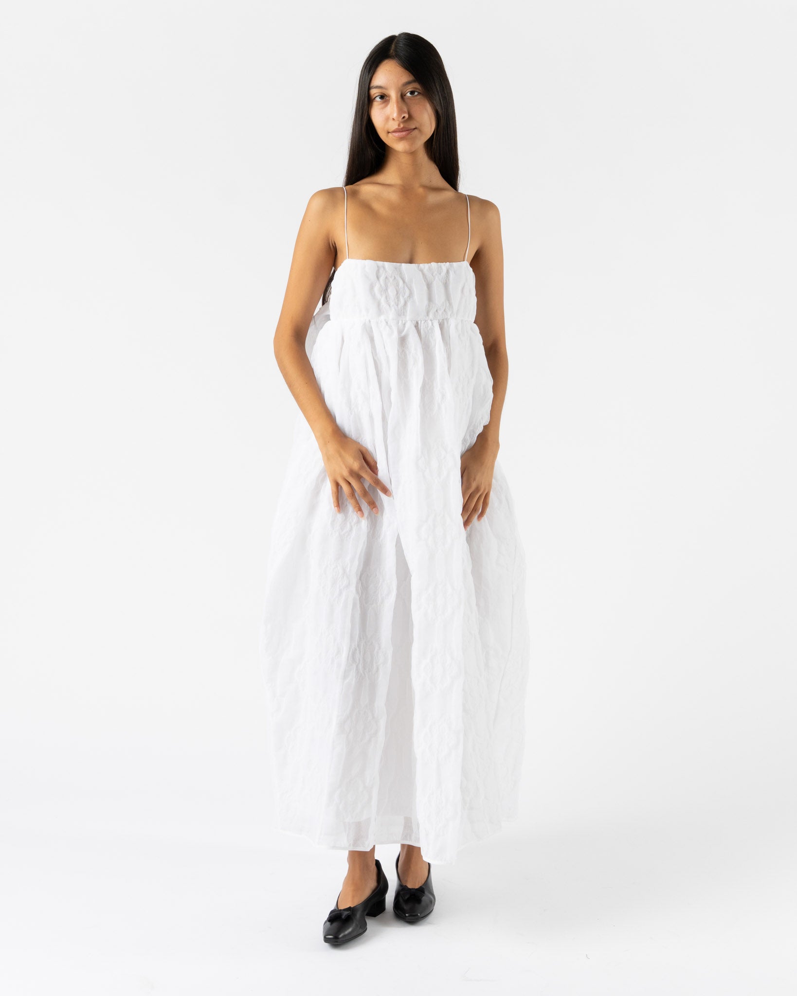 Cecilie Bahnsen Vilma Dress in White