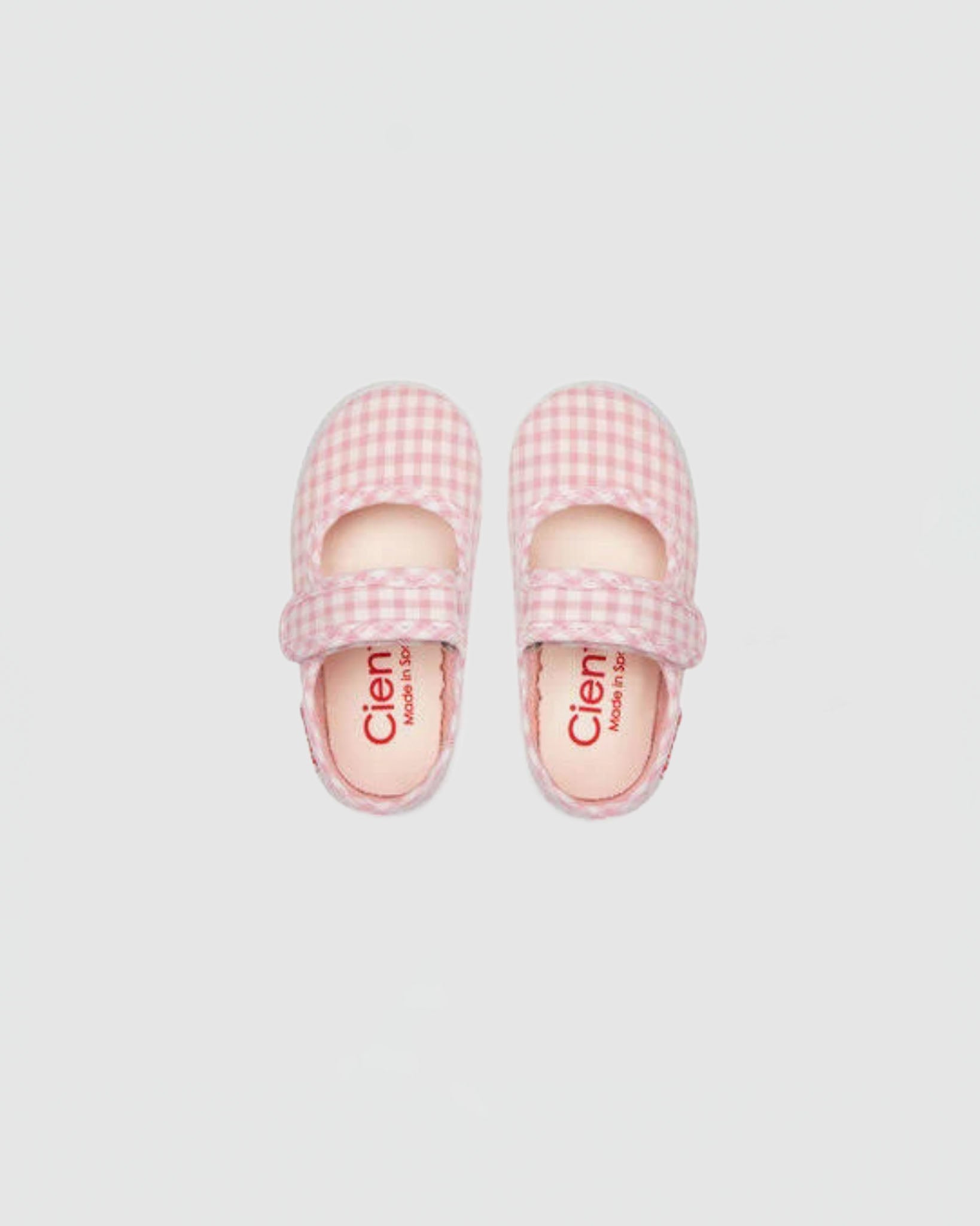 Cienta 56052 Mary Jane in Pink Gingham