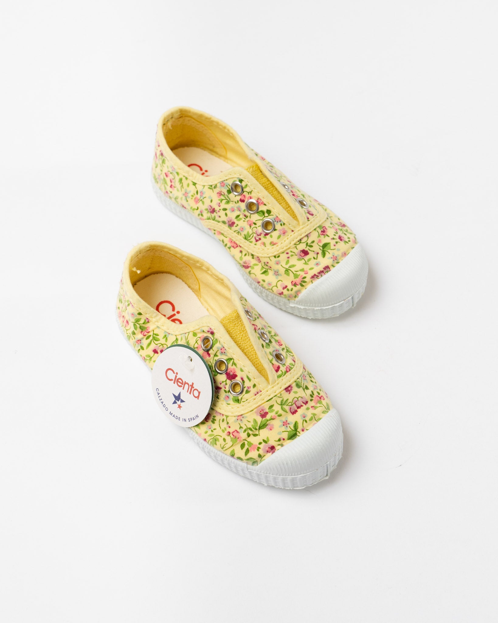 Cienta 70999 Yellow Flower Sneaker