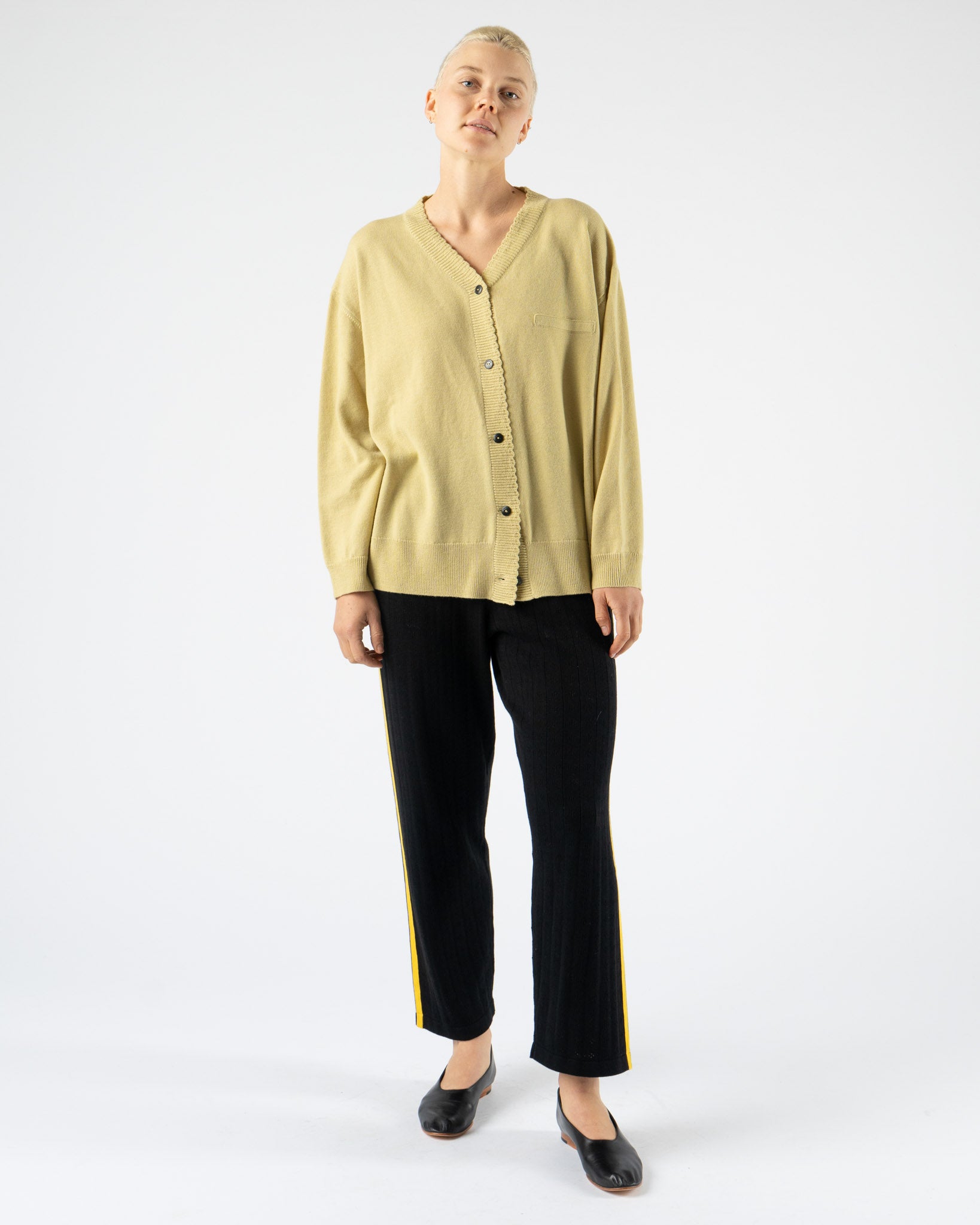 Cordera Merino Wool Classic Cardigan in Butter