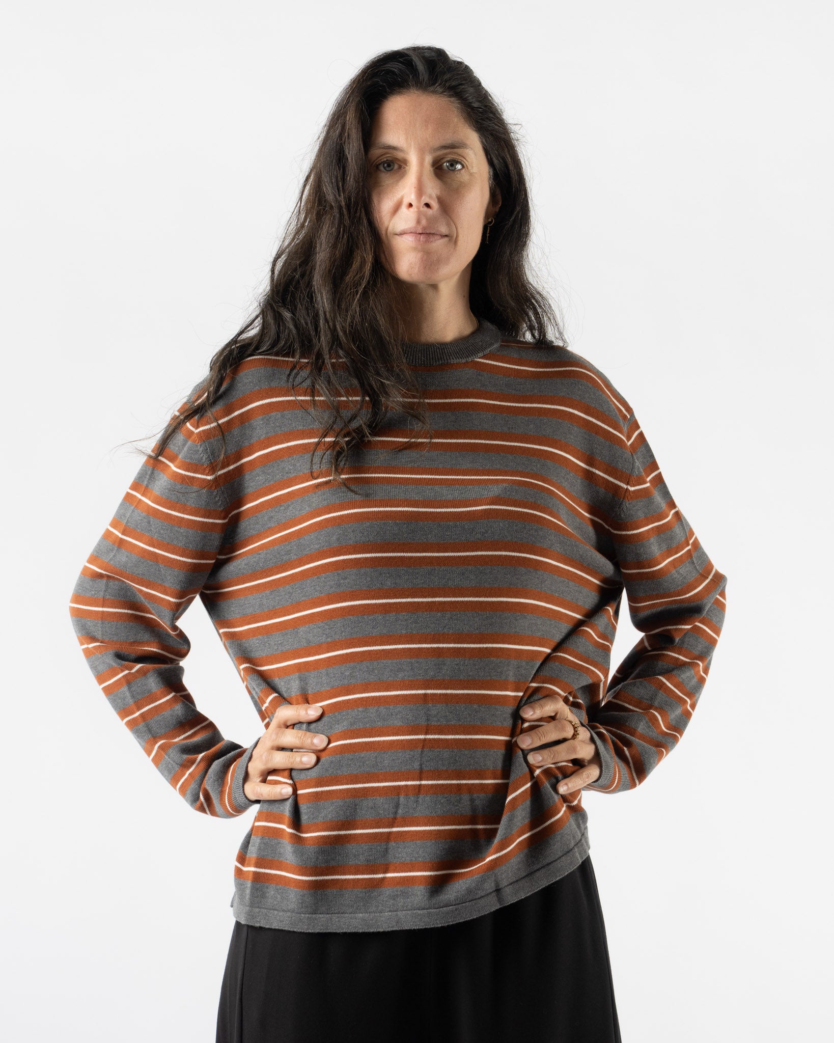 Cordera Organic Cotton Striped Long-Sleeve Tee