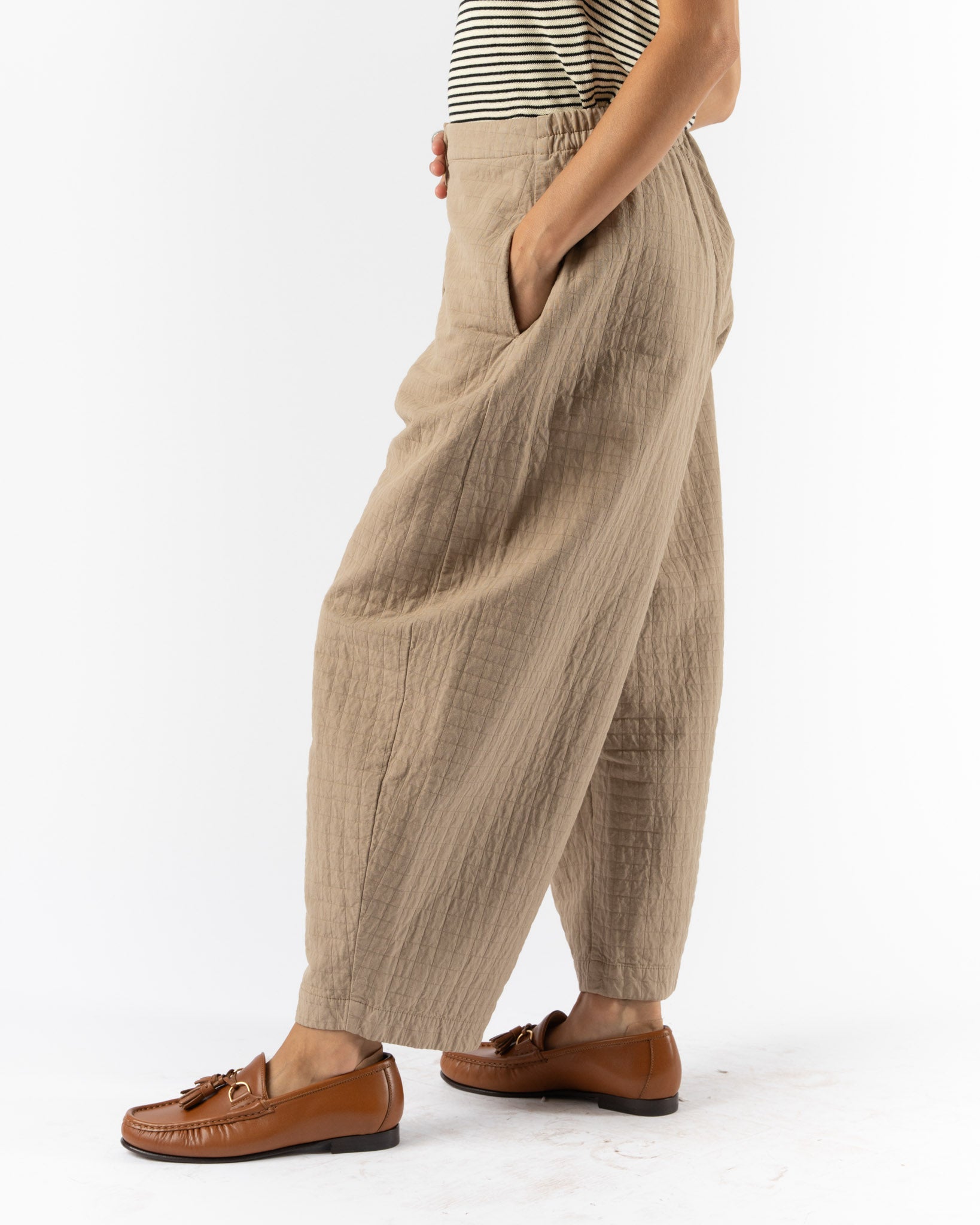 Cordera Padded Curved Pants in Toasted