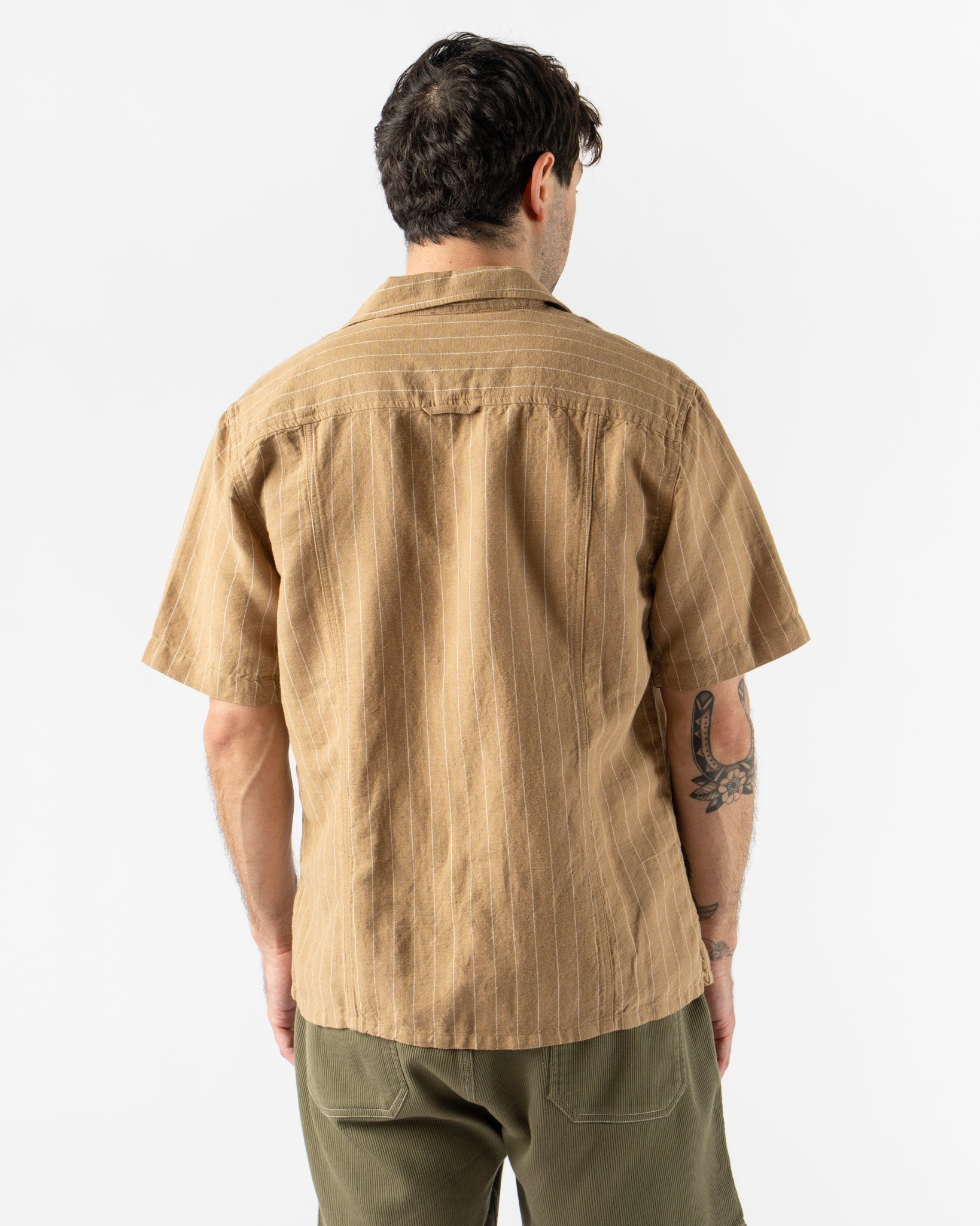 Corridor Boulder Retro SS Camp Shirt in Tan