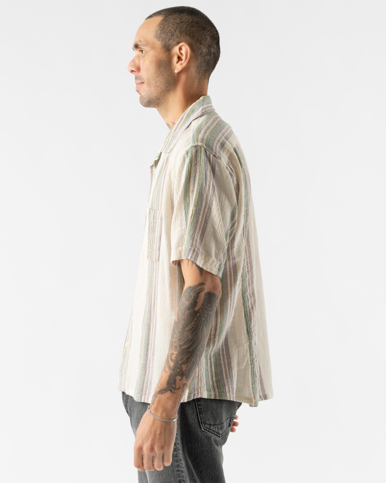 Corridor Riis SS Camp Shirt in Natural