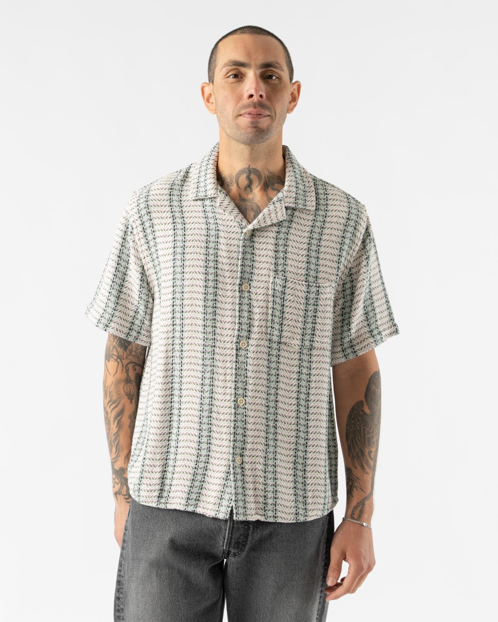 Corridor Riverside SS Camp Shirt in Natural