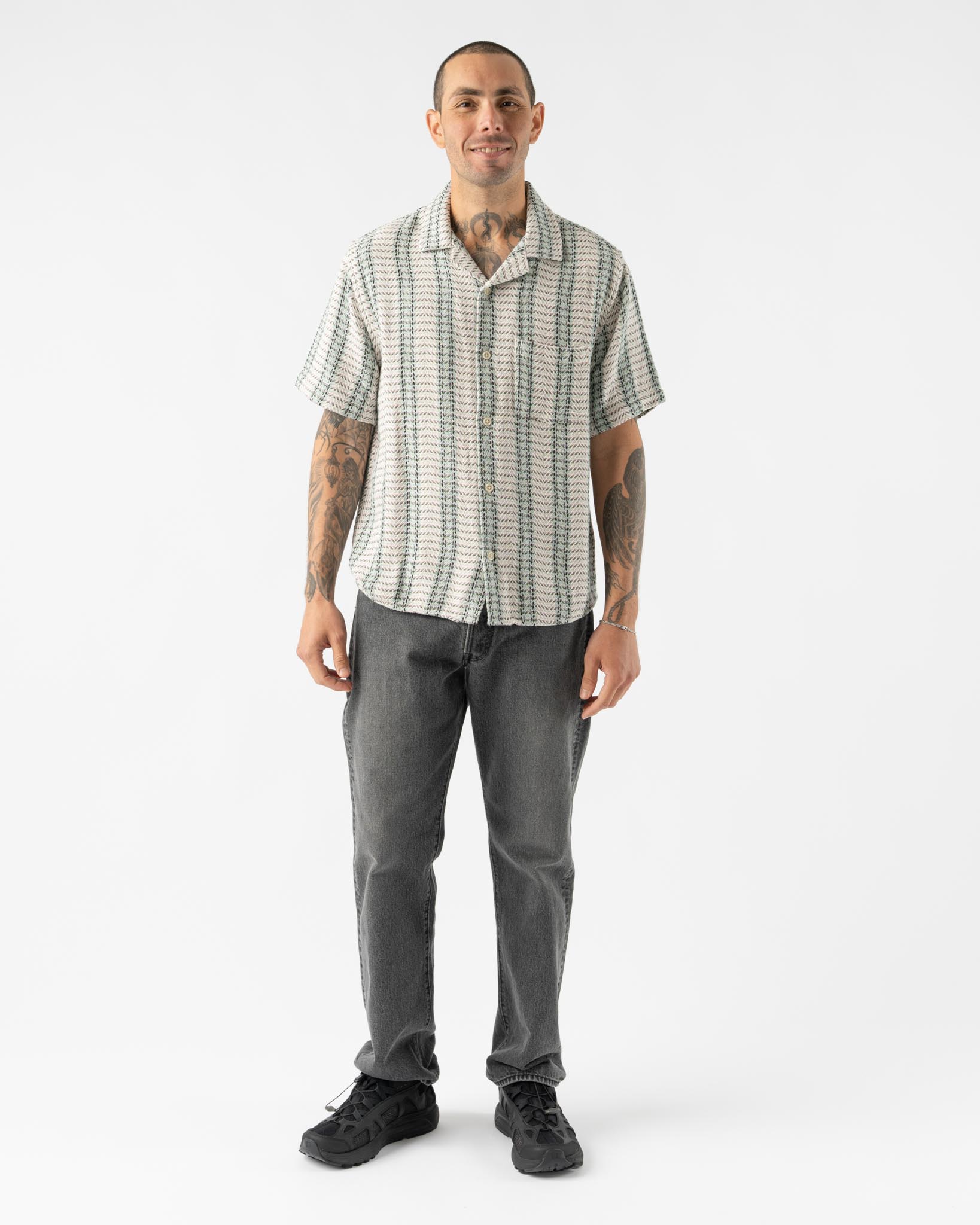 Corridor Riverside SS Camp Shirt in Natural