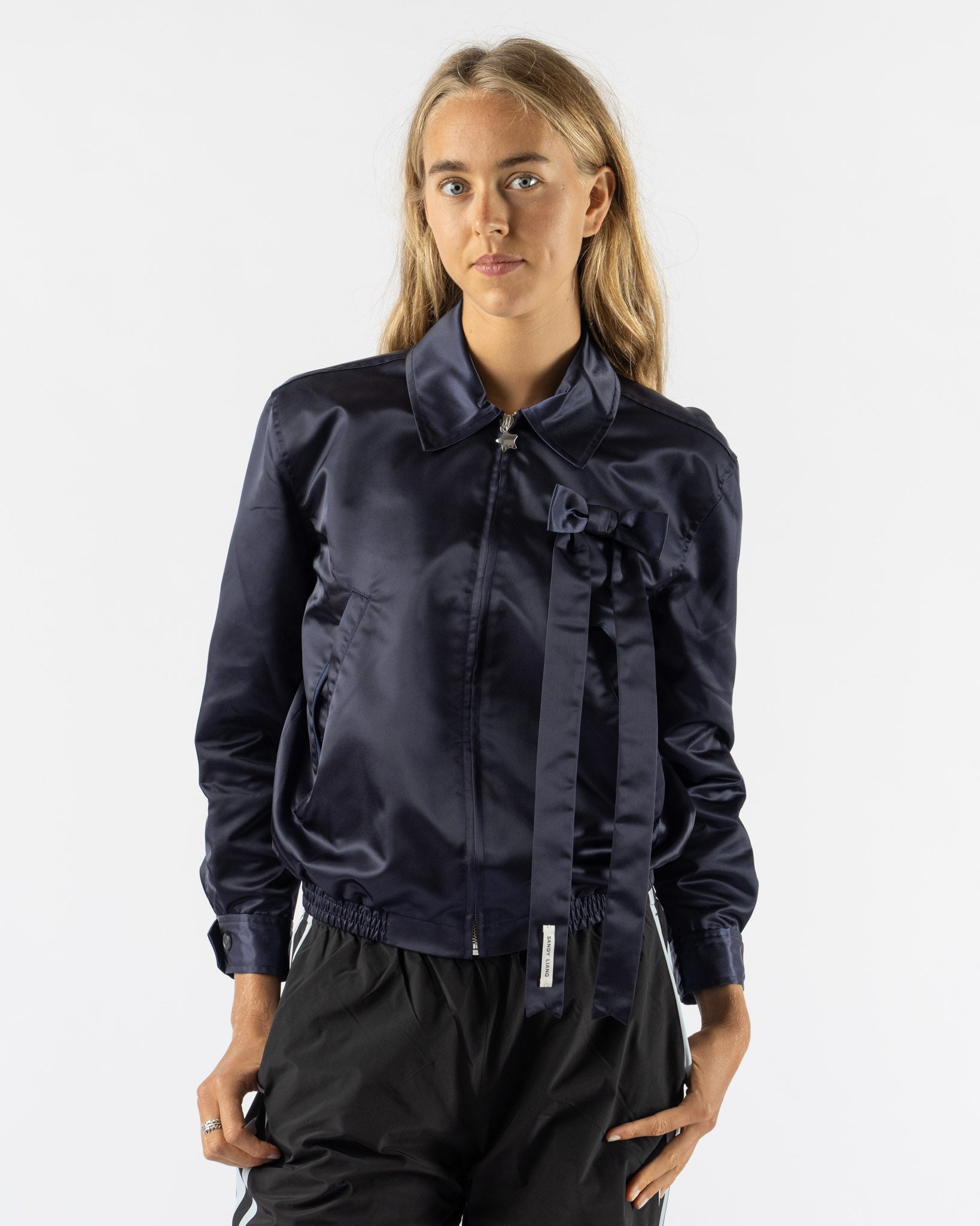 Sandy Liang Darcy Jacket in Navy