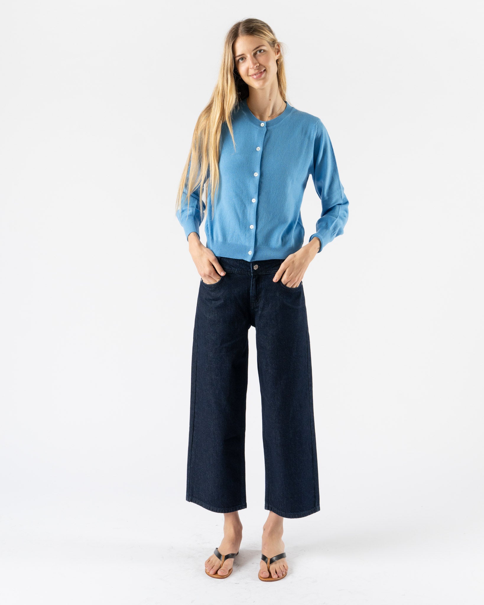 &Daughter Enya Cardigan in Blue