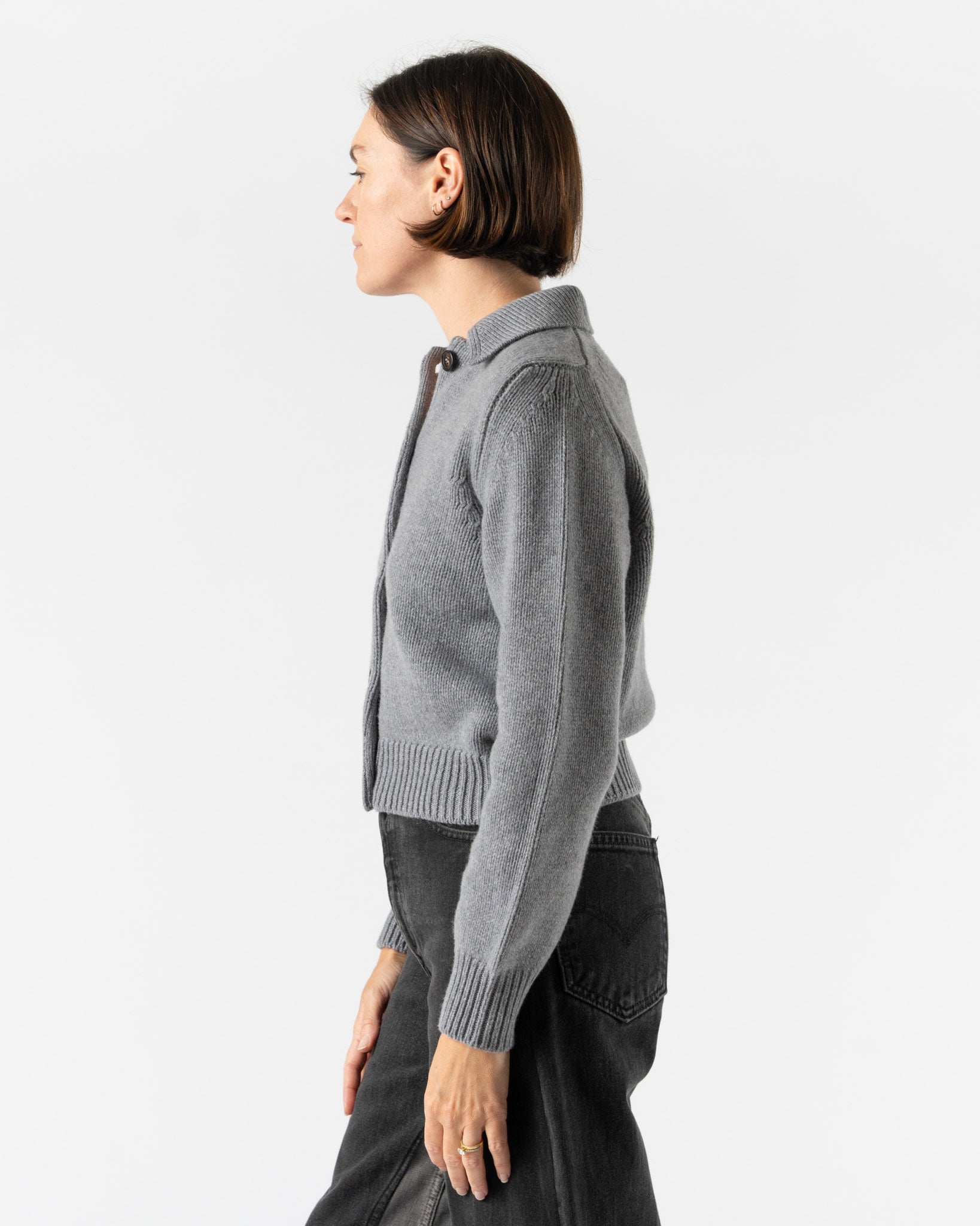 &Daughter Winny Collared Jacket in Grey