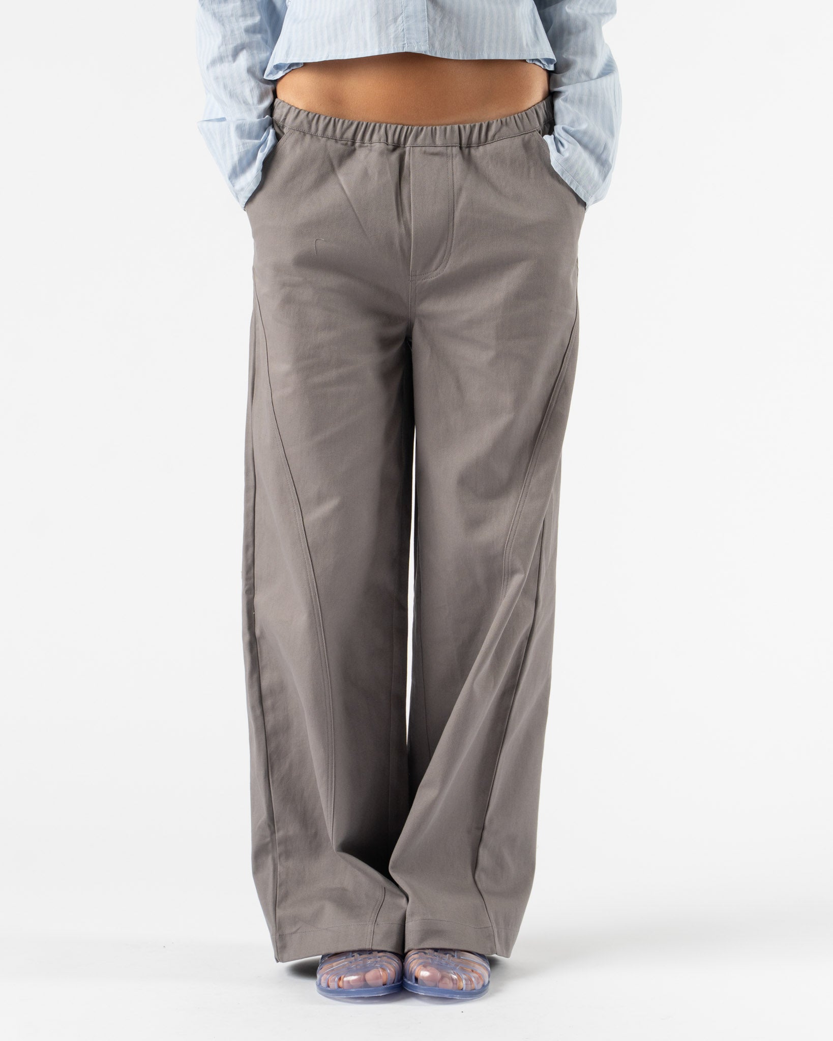 Deiji Studios Curve Pant in Lavender Smoke