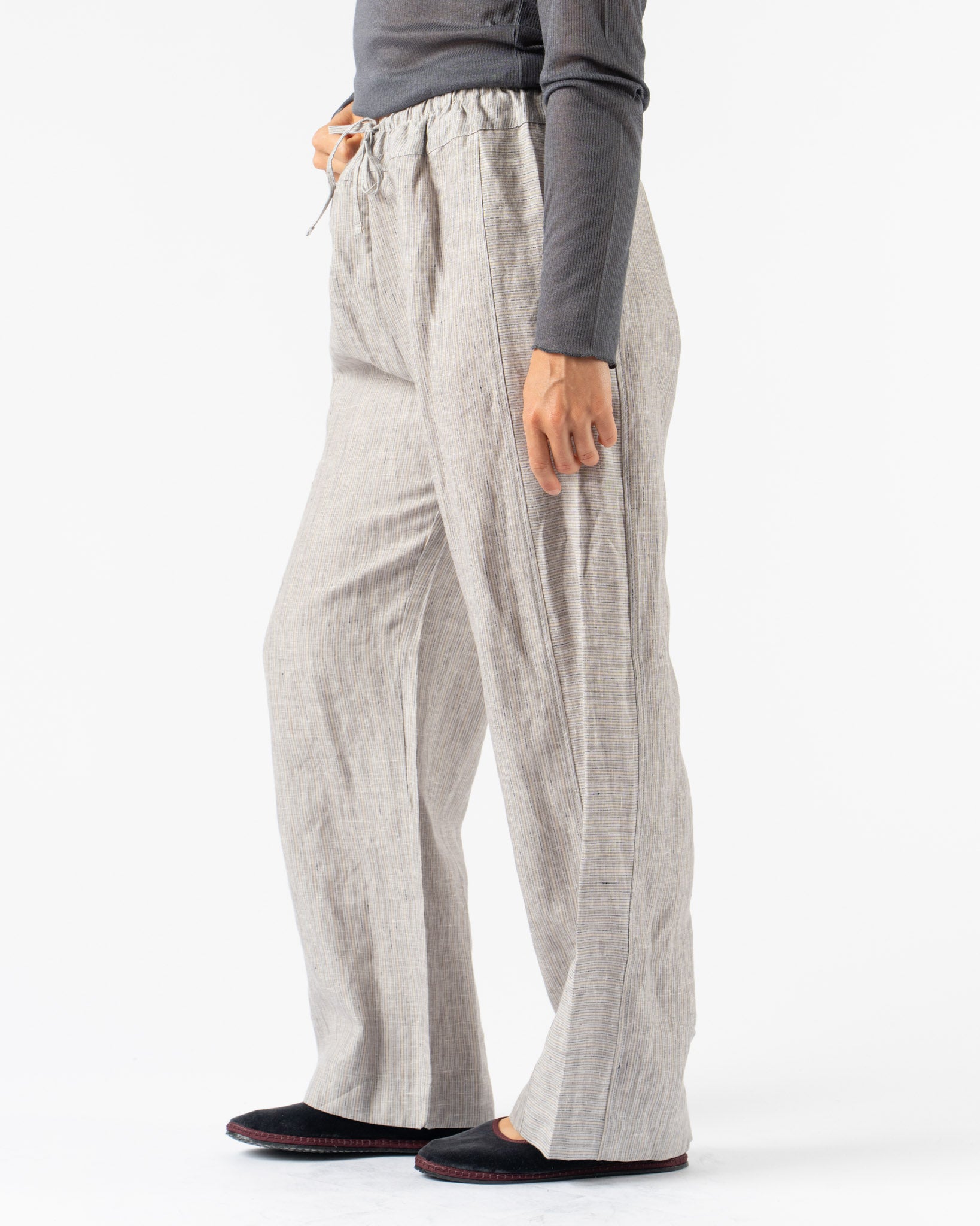 Deiji Studios Double Layer Pant in Sky Stripe