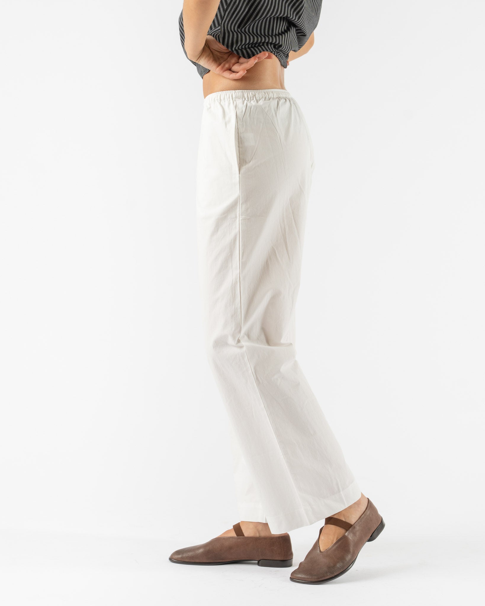 Deiji Studios Ease Trouser in White