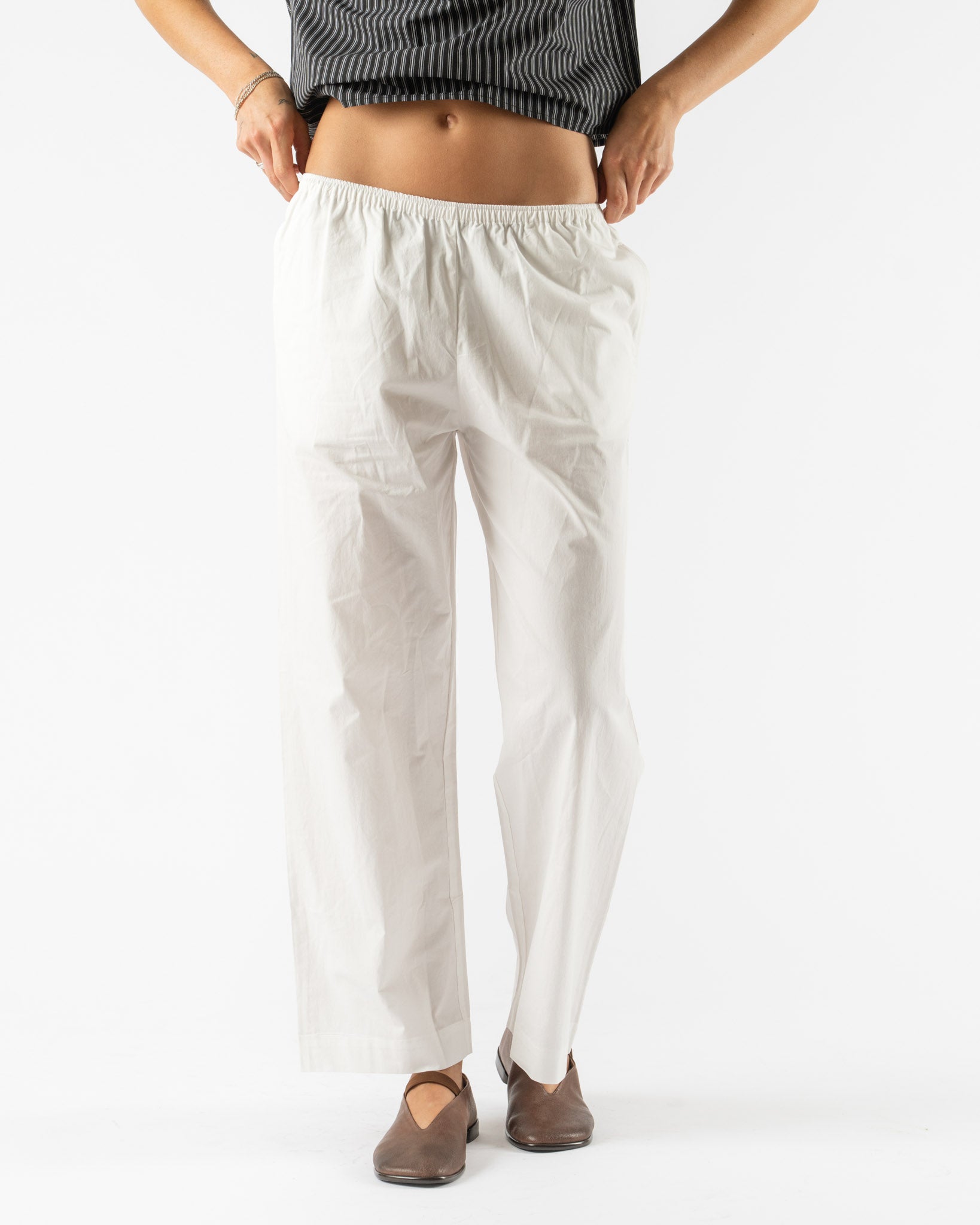 Deiji Studios Ease Trouser in White