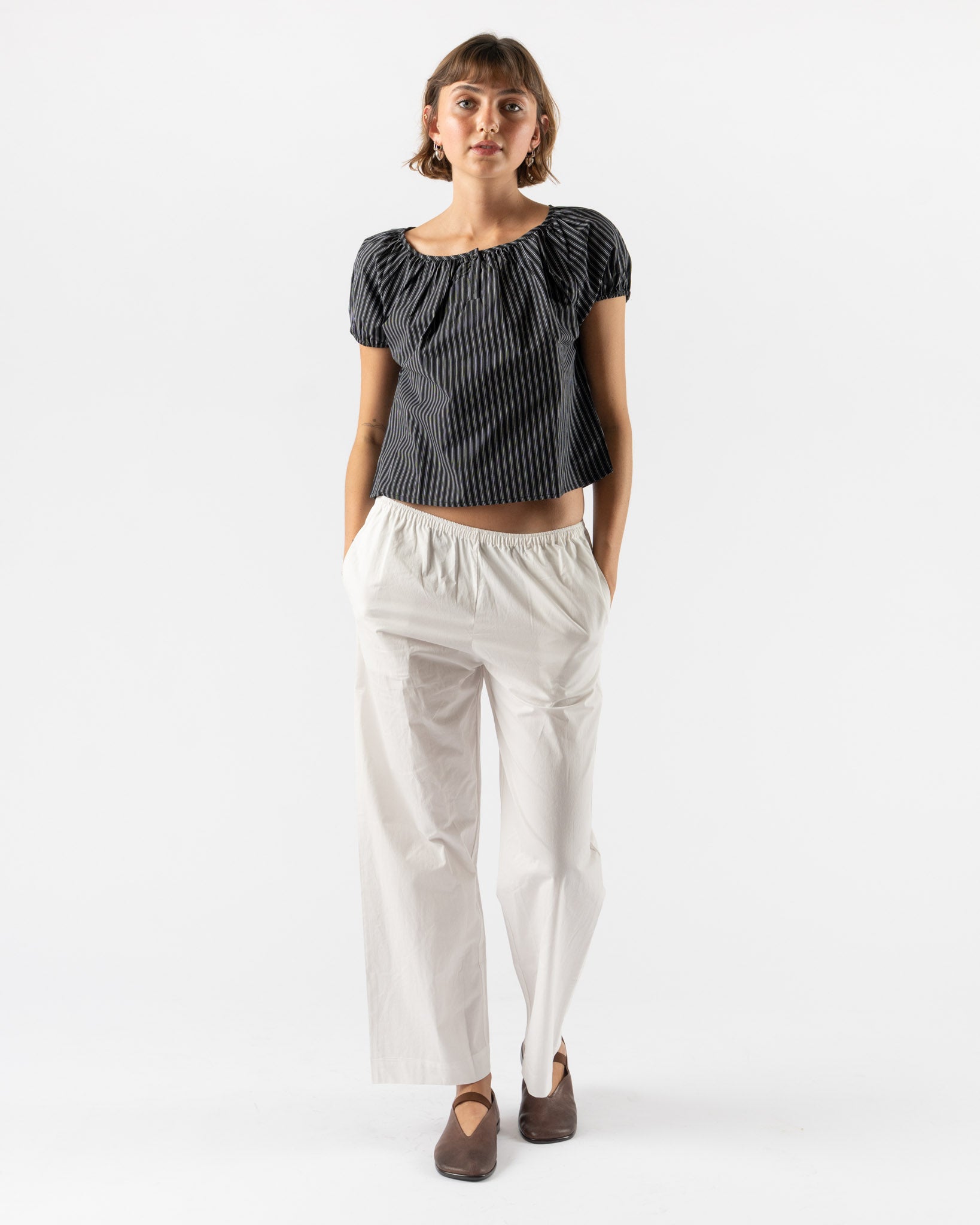 Deiji Studios Ease Trouser in White
