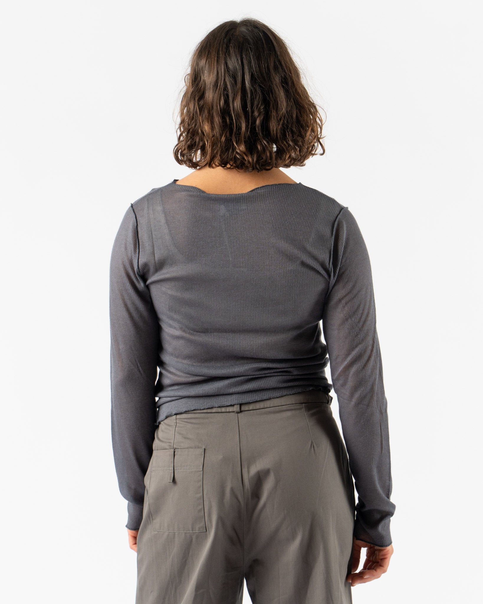 Deiji Studios Knit Long Sleeve in Steel