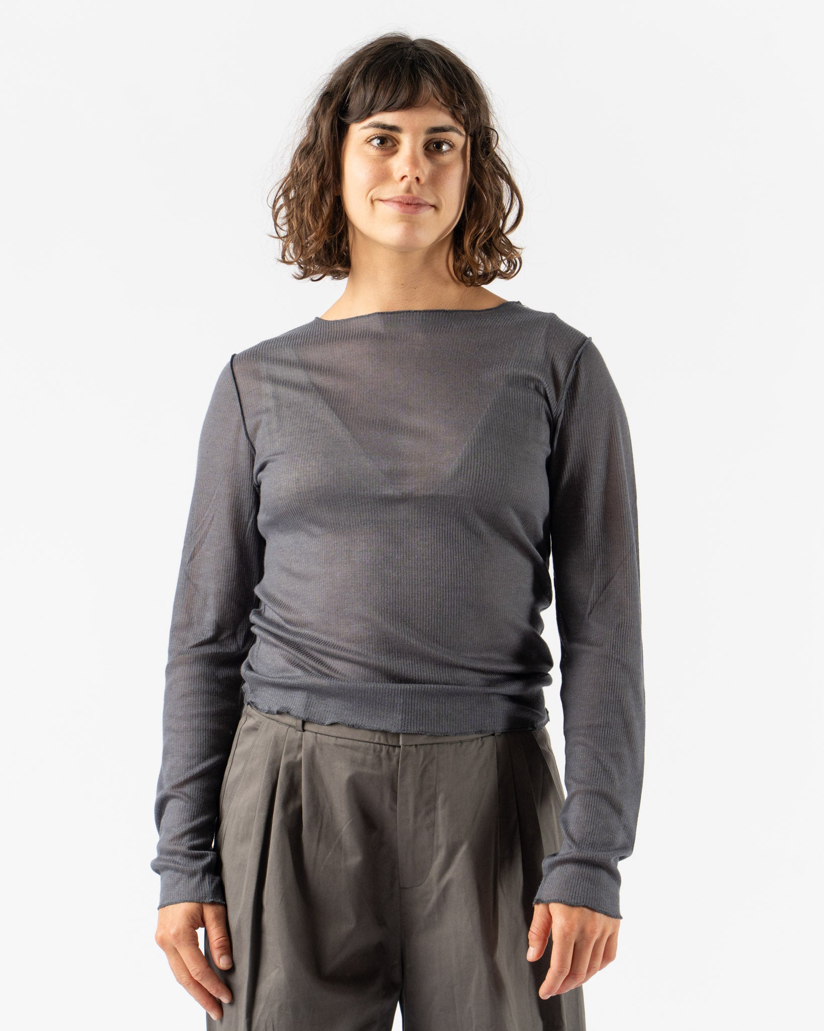 Deiji Studios Knit Long Sleeve in Steel
