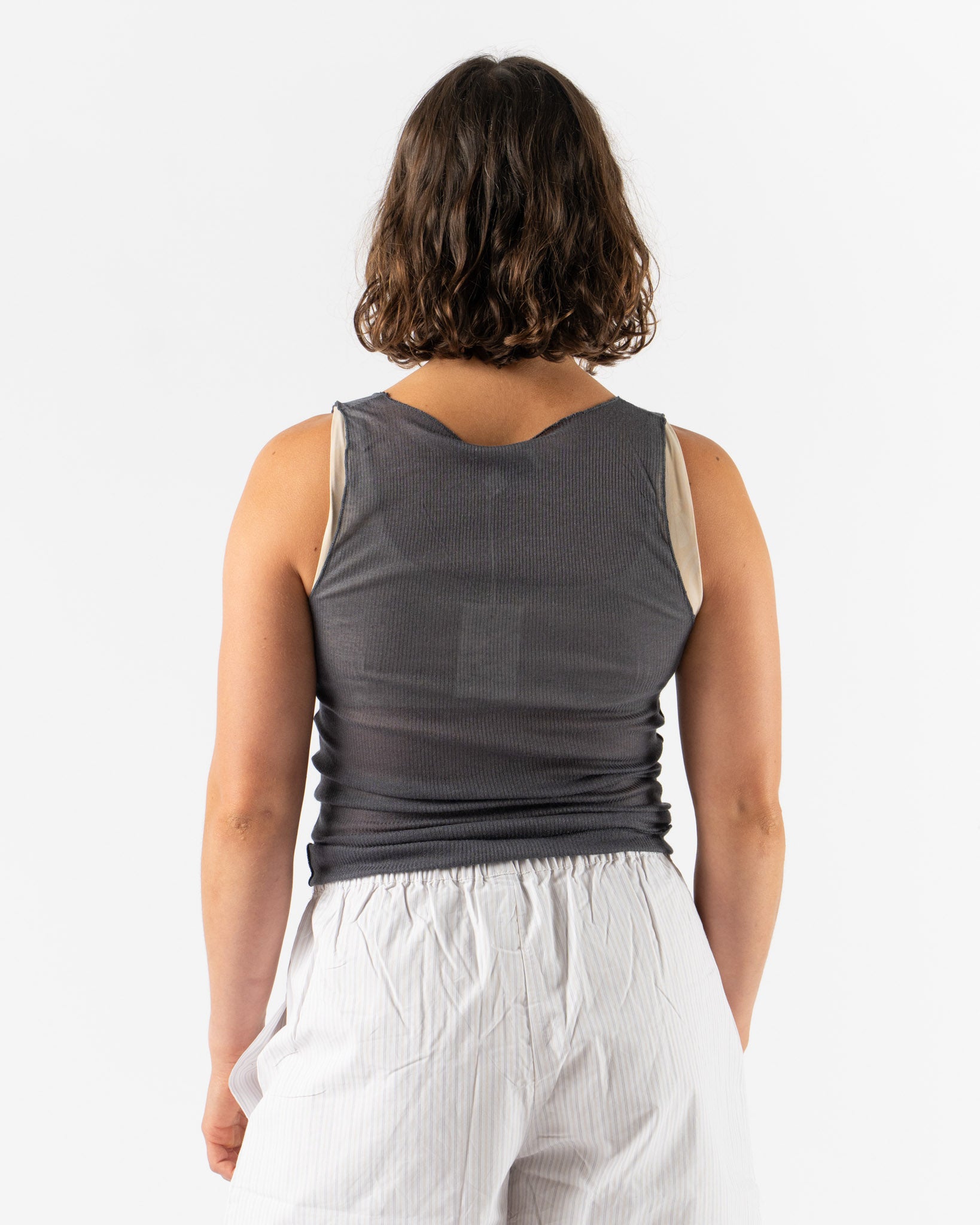 Deiji Studios Knit Tank in Steel