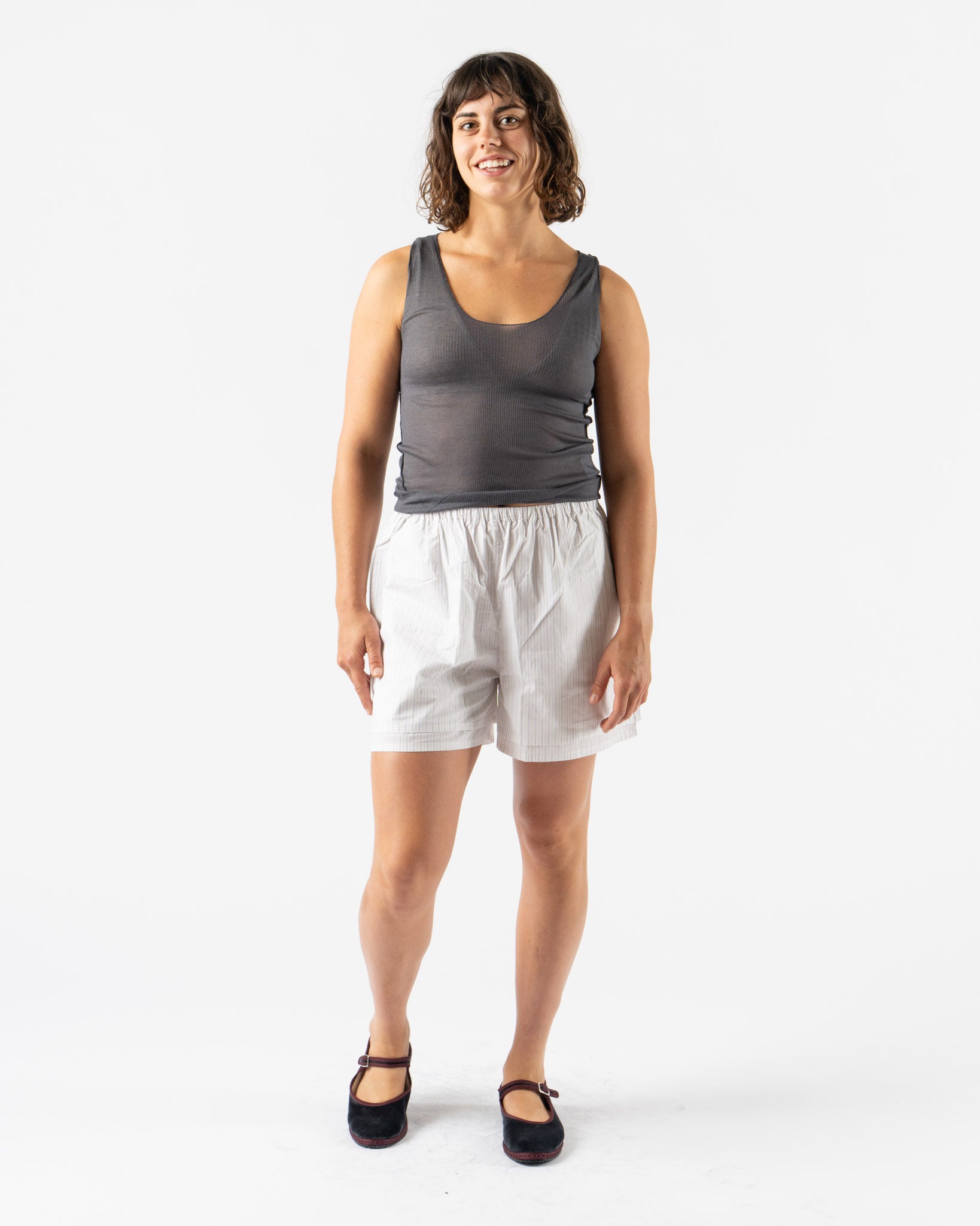 Deiji Studios Knit Tank in Steel