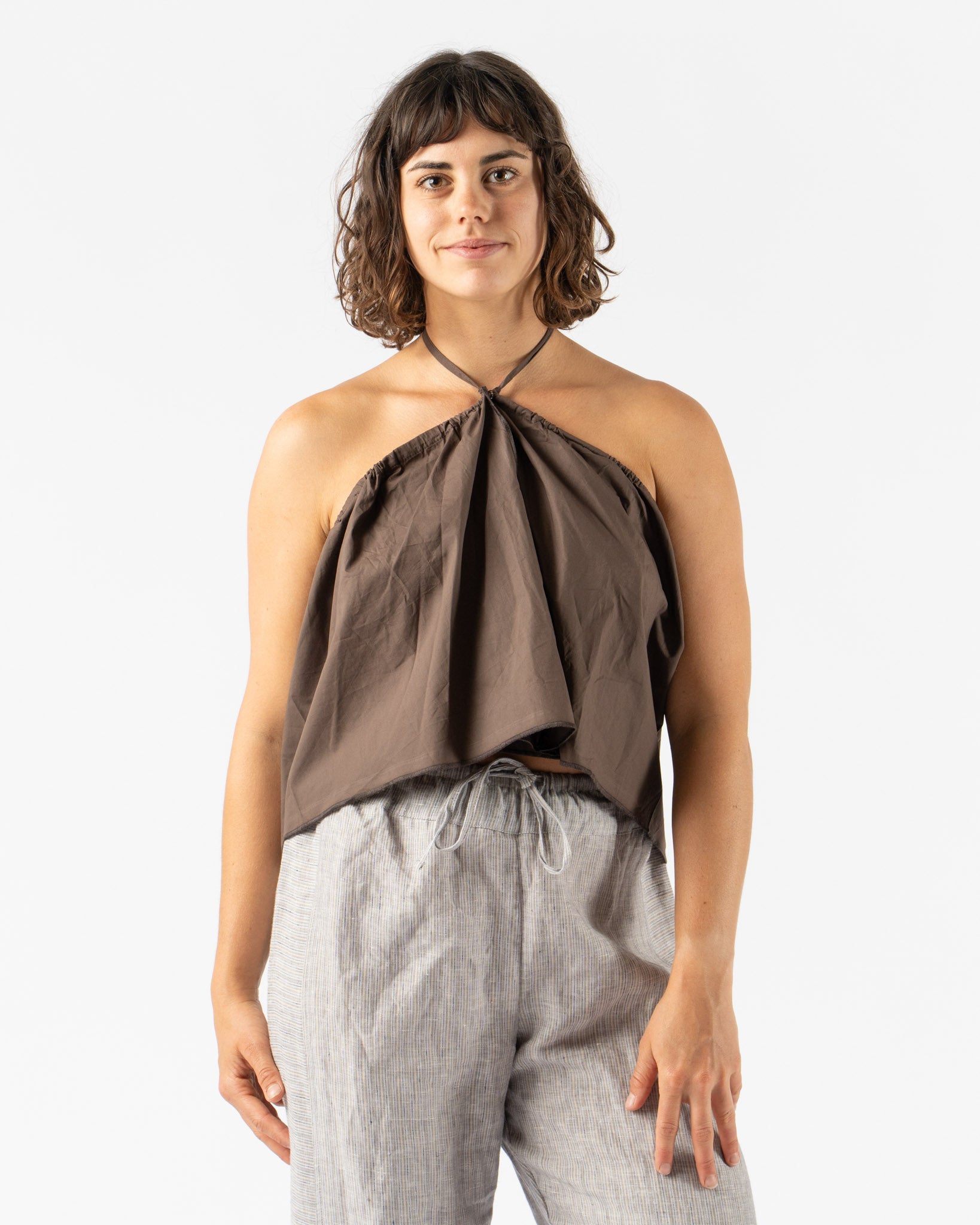 Deiji Studios Napkin Top in Chocolate