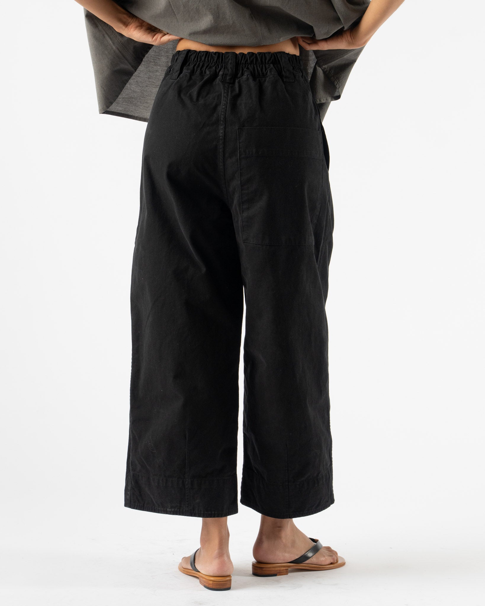 Deiji Studios Pleat Pant in Black