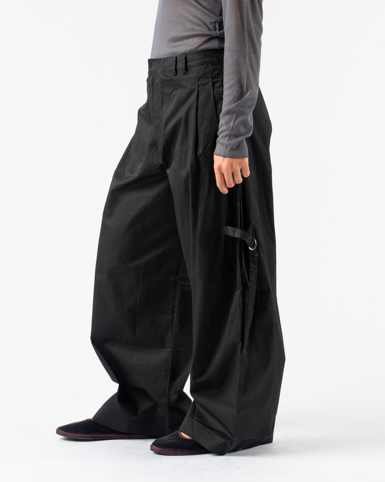 Deiji Studios Tab Pant in Black