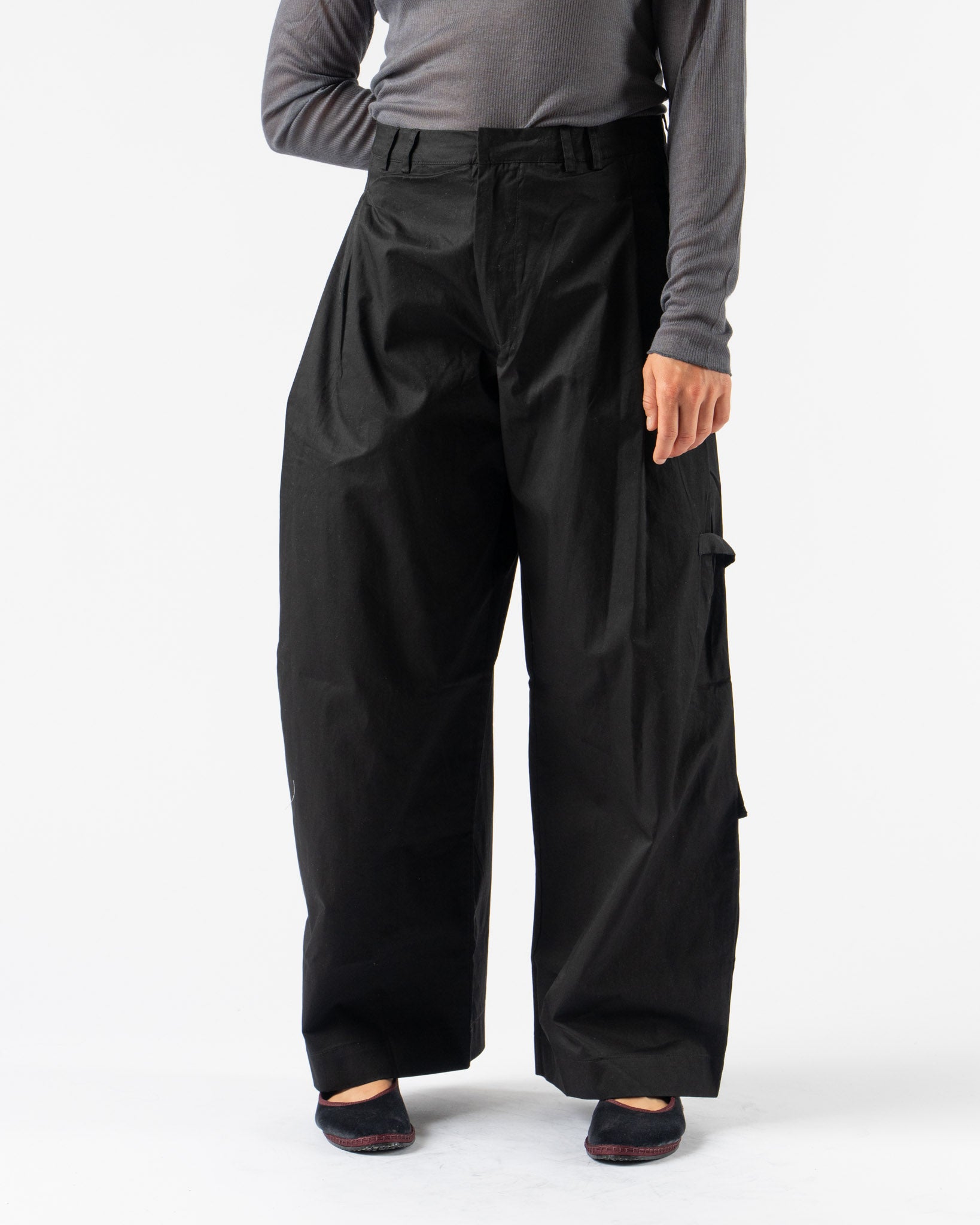 Deiji Studios Tab Pant in Black