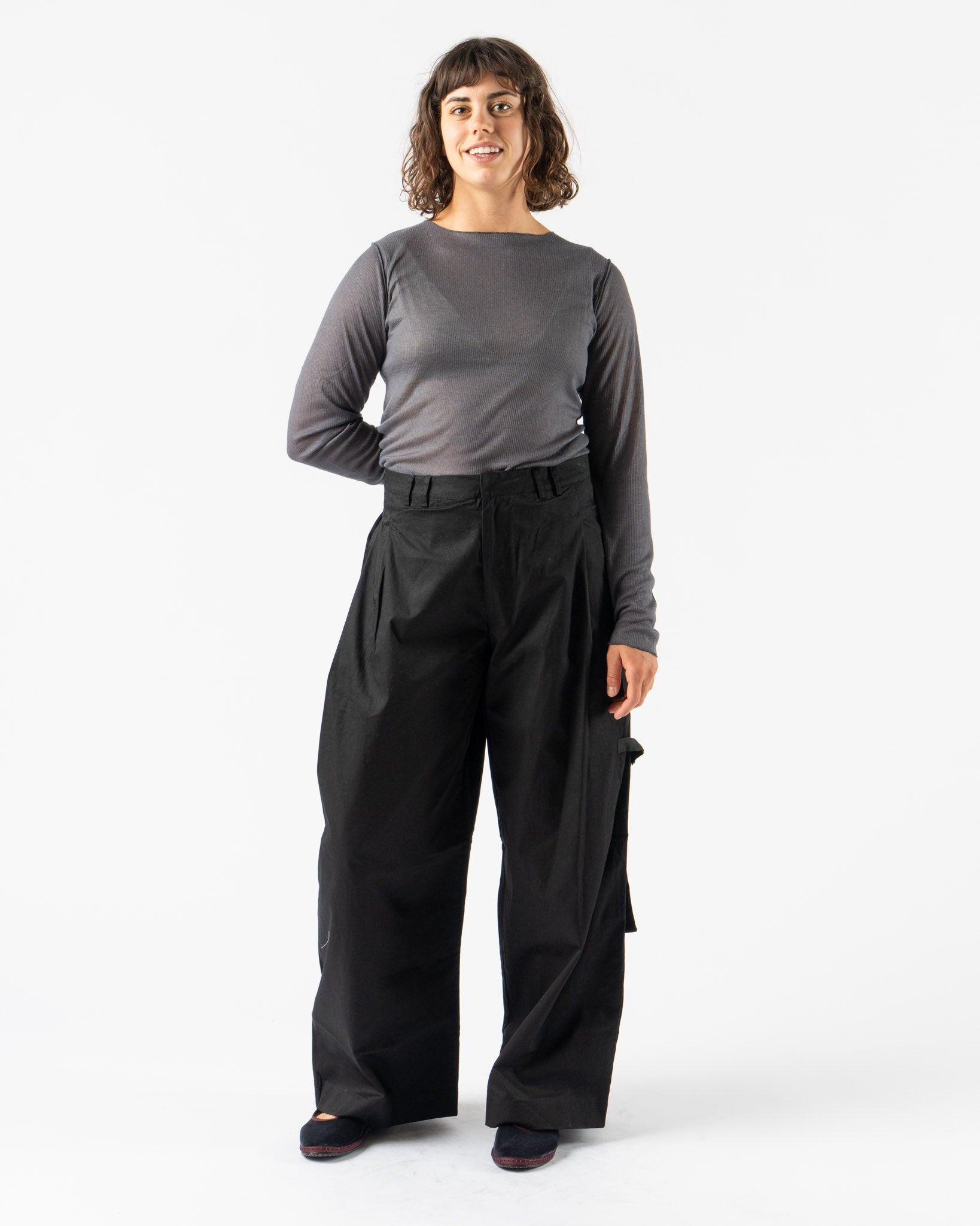 Deiji Studios Tab Pant in Black