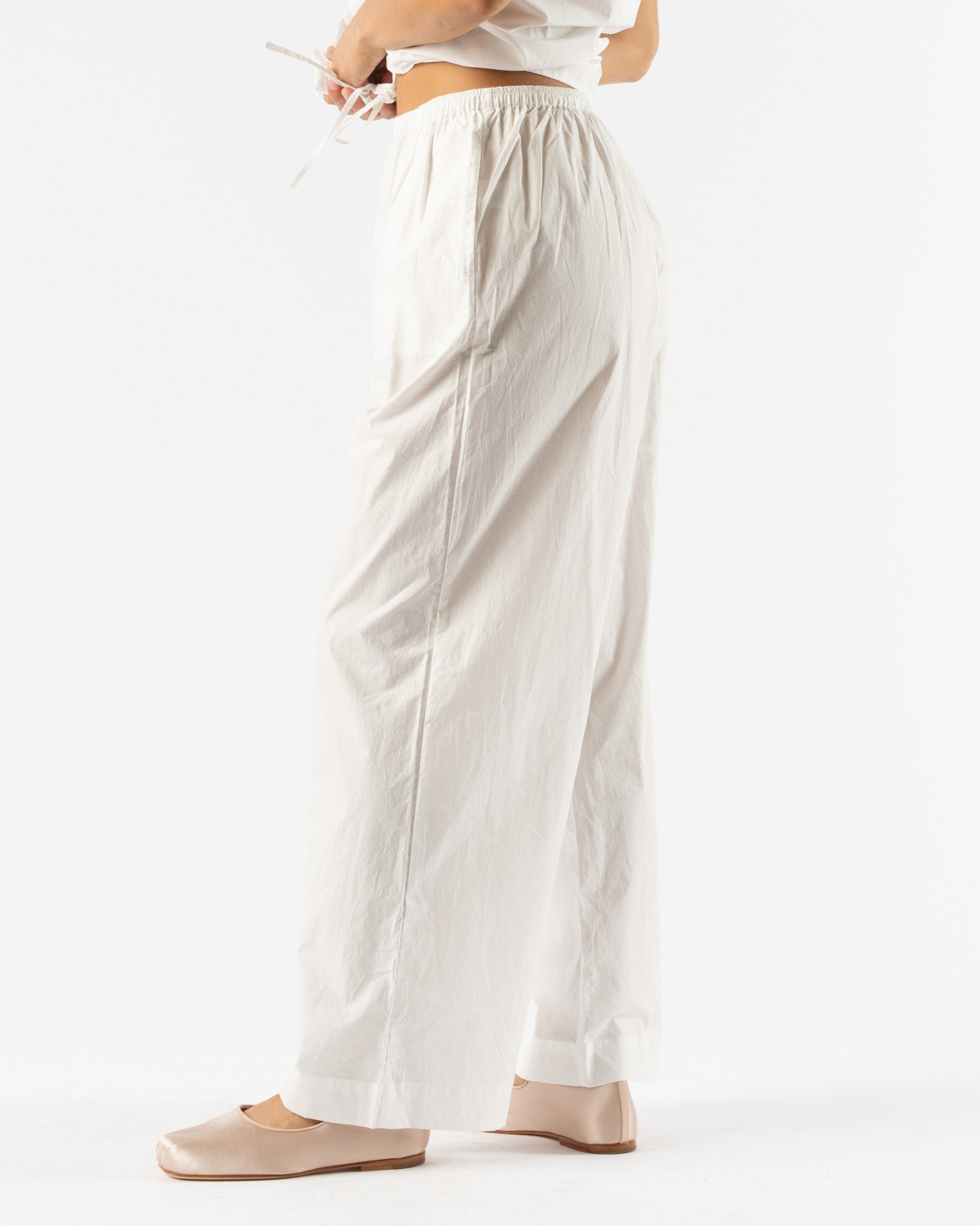 Deiji Studios Ease Trouser in White