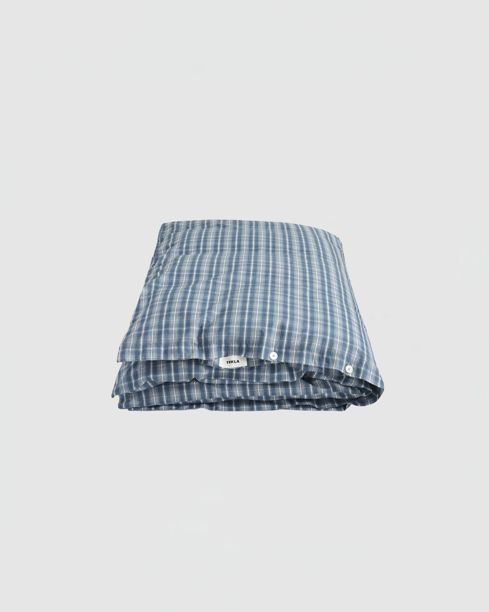 Tekla Percale Duvet Cover in Douglas Checks