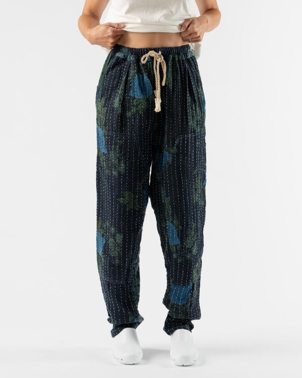 Dr. Collectors P70 Pleated Easy Pant in Vintage Kantha Indigo