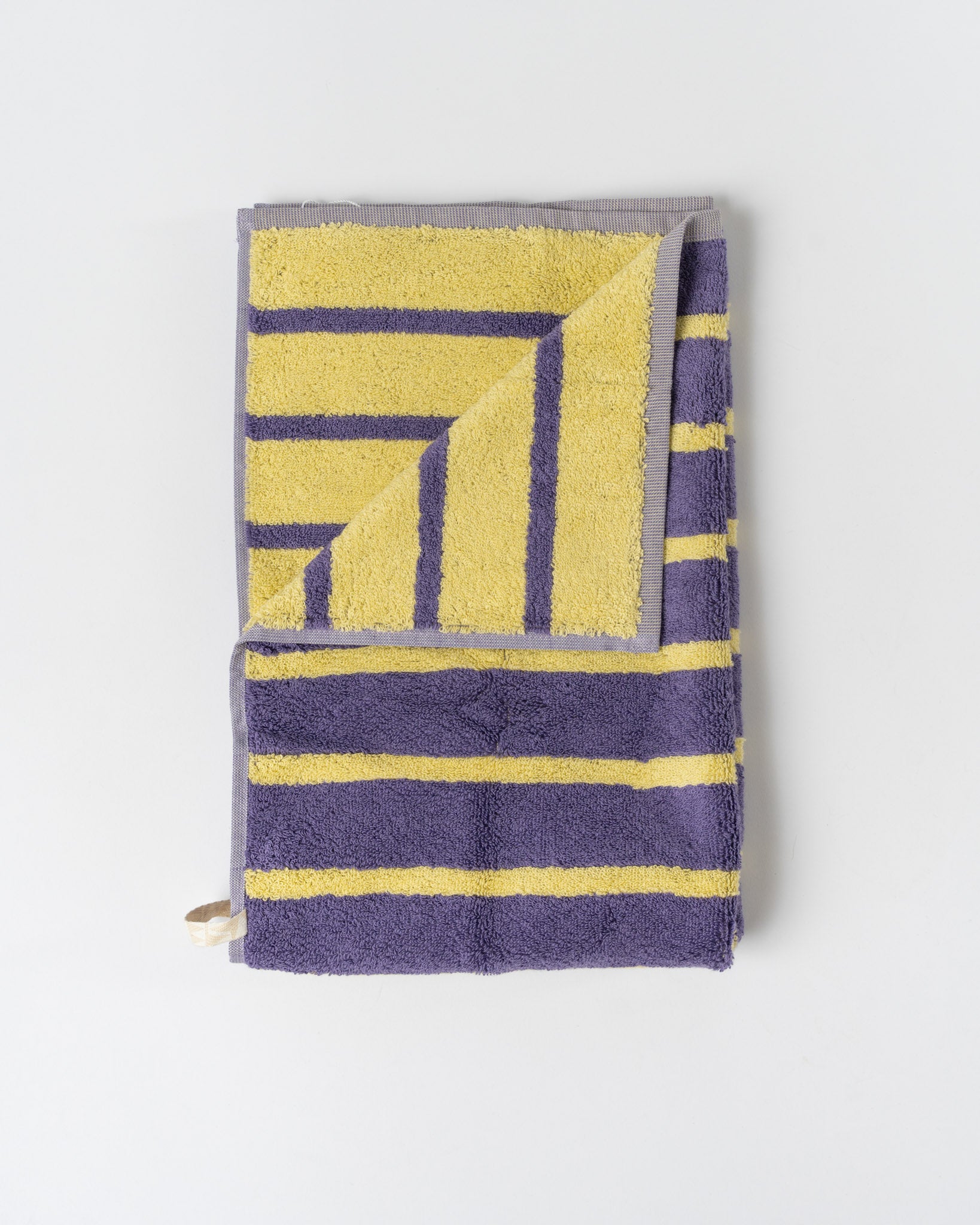 Dusen Dusen Bird Stripe Hand Towel in Goldfinch