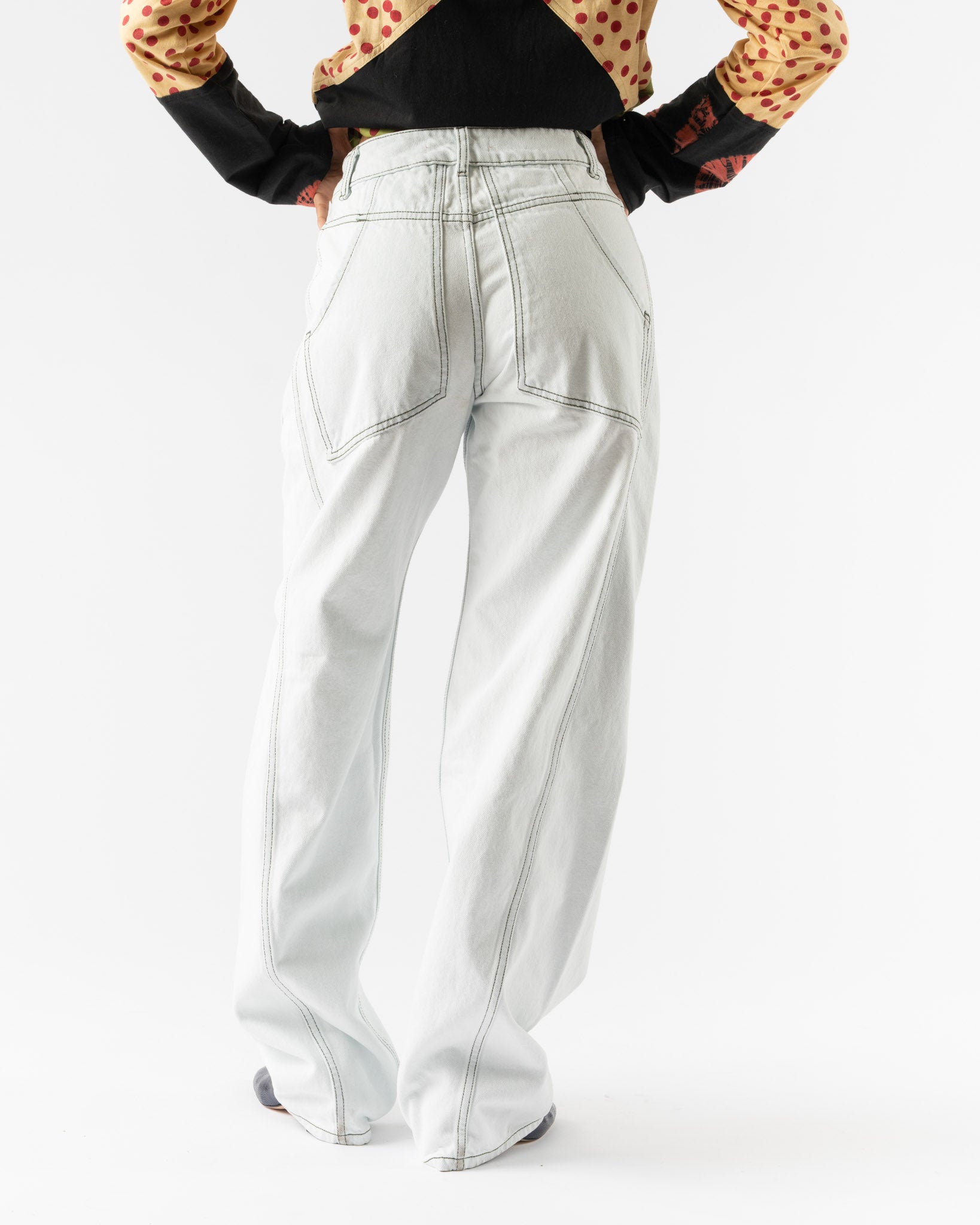 Eckhaus Latta Bend Jean in Chalk