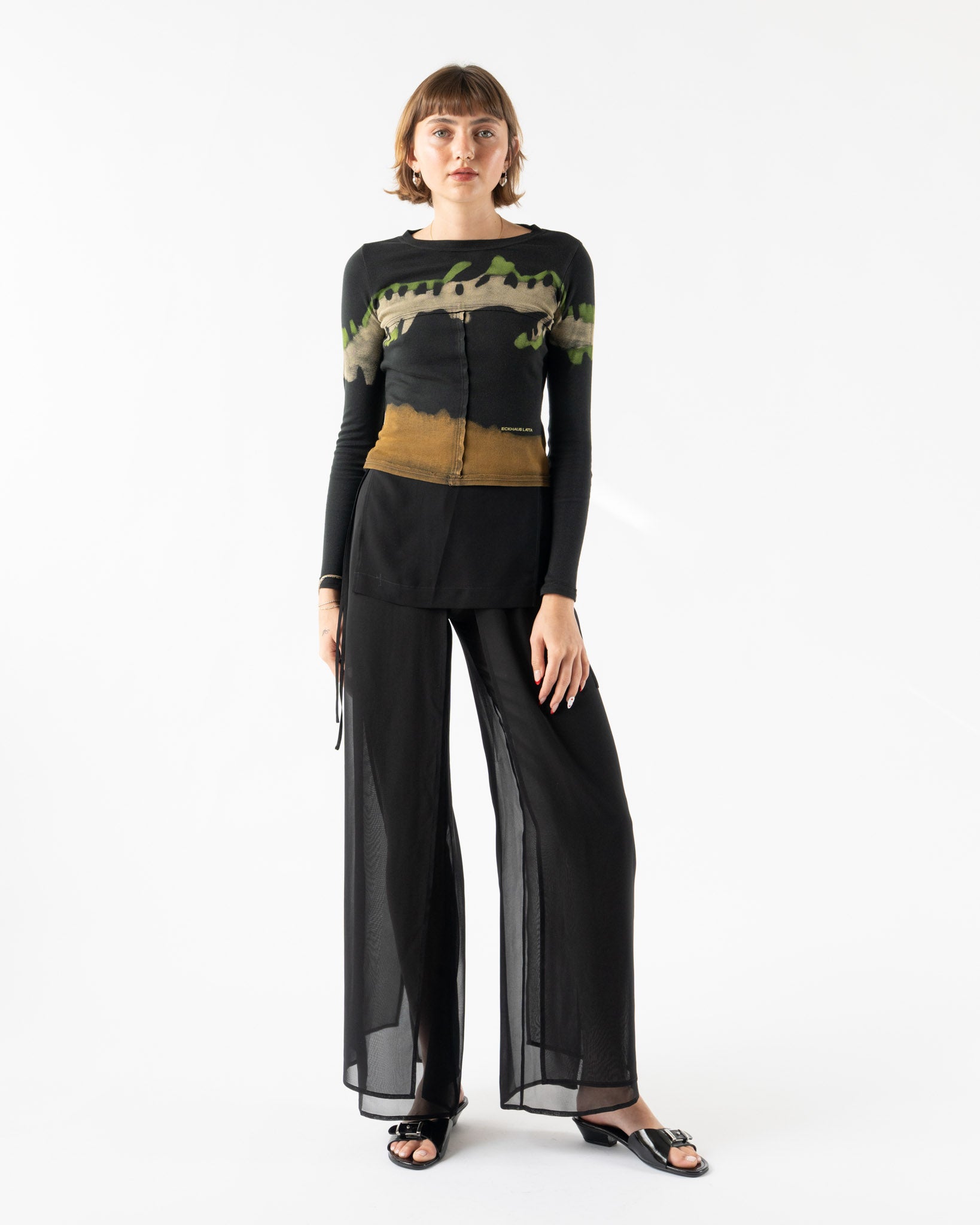 Eckhaus Latta Petal Pant in Ink